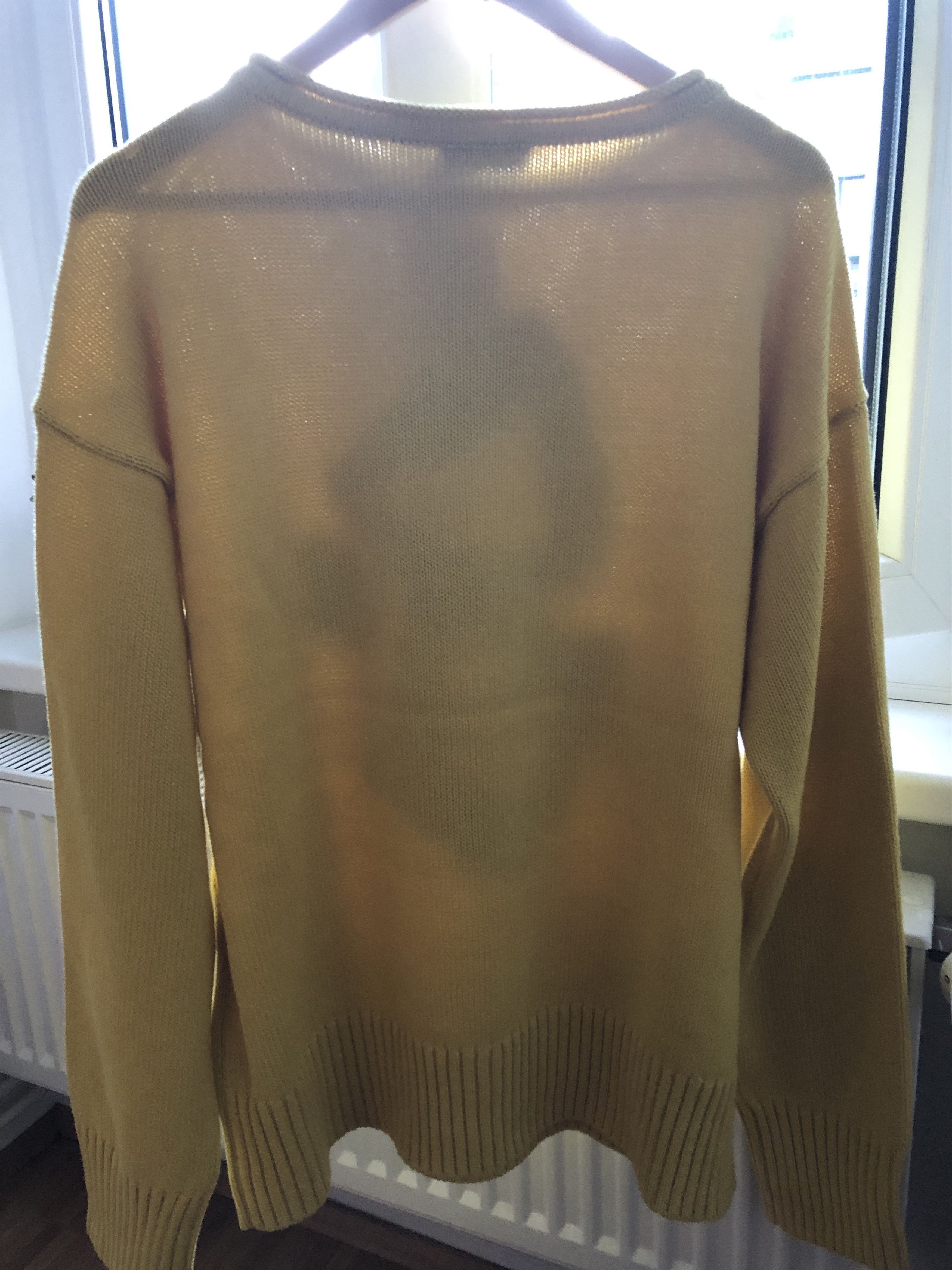 Joseph JOSEPH Yellow Boat Neck Graphic Knit Sweater XL Size US XL / EU 56 / 4 - 4 Thumbnail