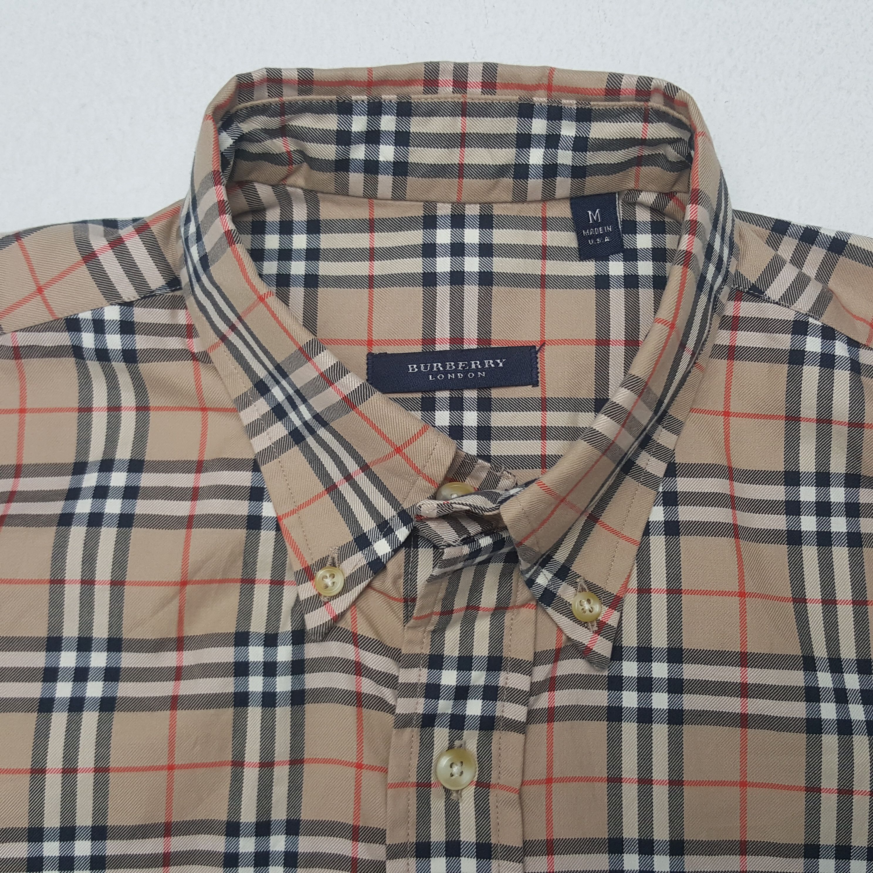 Burberry × Vintage Vintage Burberry London Shirt Button Up Size US M / EU 48-50 / 2 - 4 Thumbnail