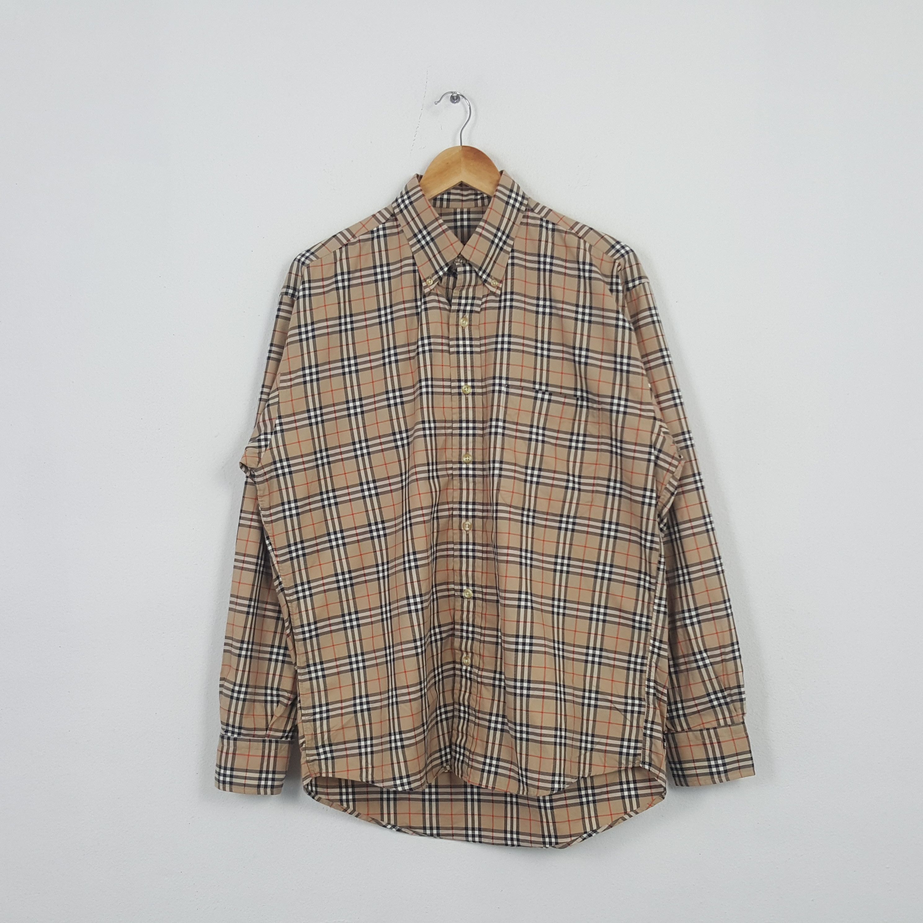 Burberry × Vintage Vintage Burberry London Shirt Button Up Size US M / EU 48-50 / 2 - 1 Thumbnail