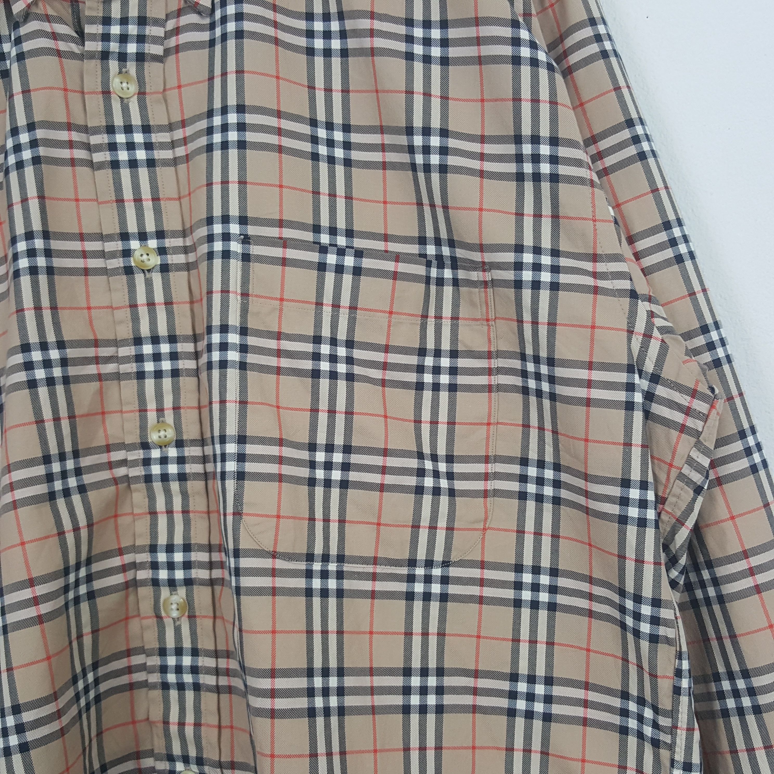 Burberry × Vintage Vintage Burberry London Shirt Button Up Size US M / EU 48-50 / 2 - 2 Thumbnail