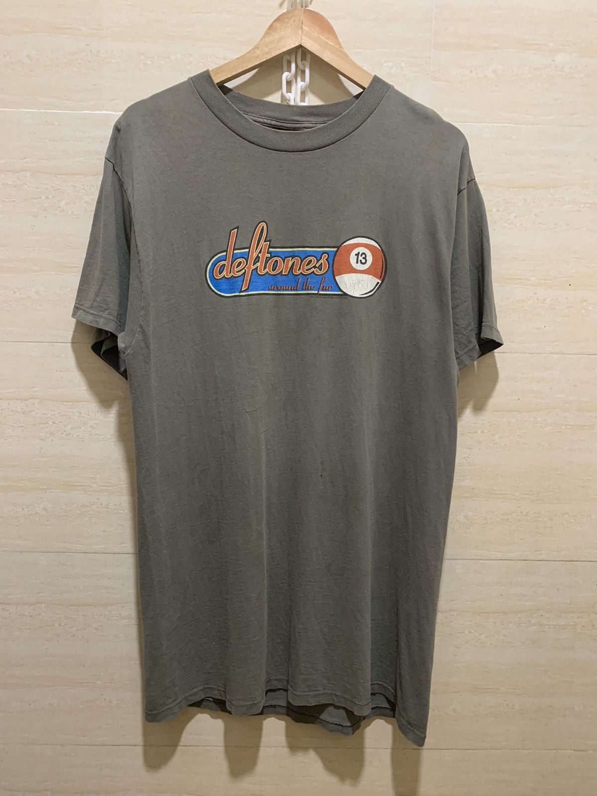 image of Band Tees x Grail Vintage Deftones Around The Fur in Olive, Men's (Size Large)