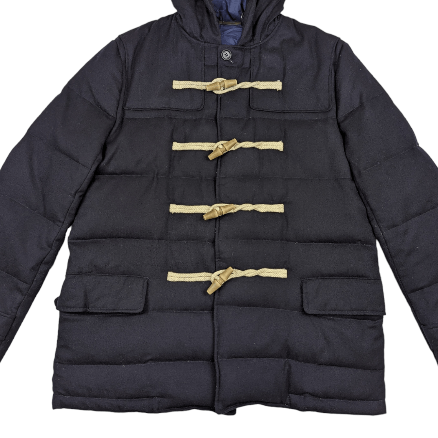 Paul Smith PAUL SMITH Frog Closure Winter Wool Jacket Hoodie Size US L / EU 52-54 / 3 - 3 Thumbnail