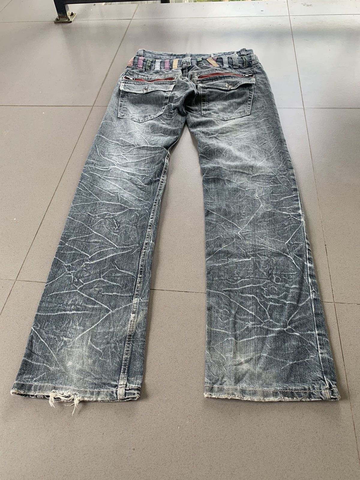 Hysteric Glamour Japanese Brand Antfui Double Waist Flare Jeans Denim Pants Size US 32 / EU 48 - 8 Thumbnail