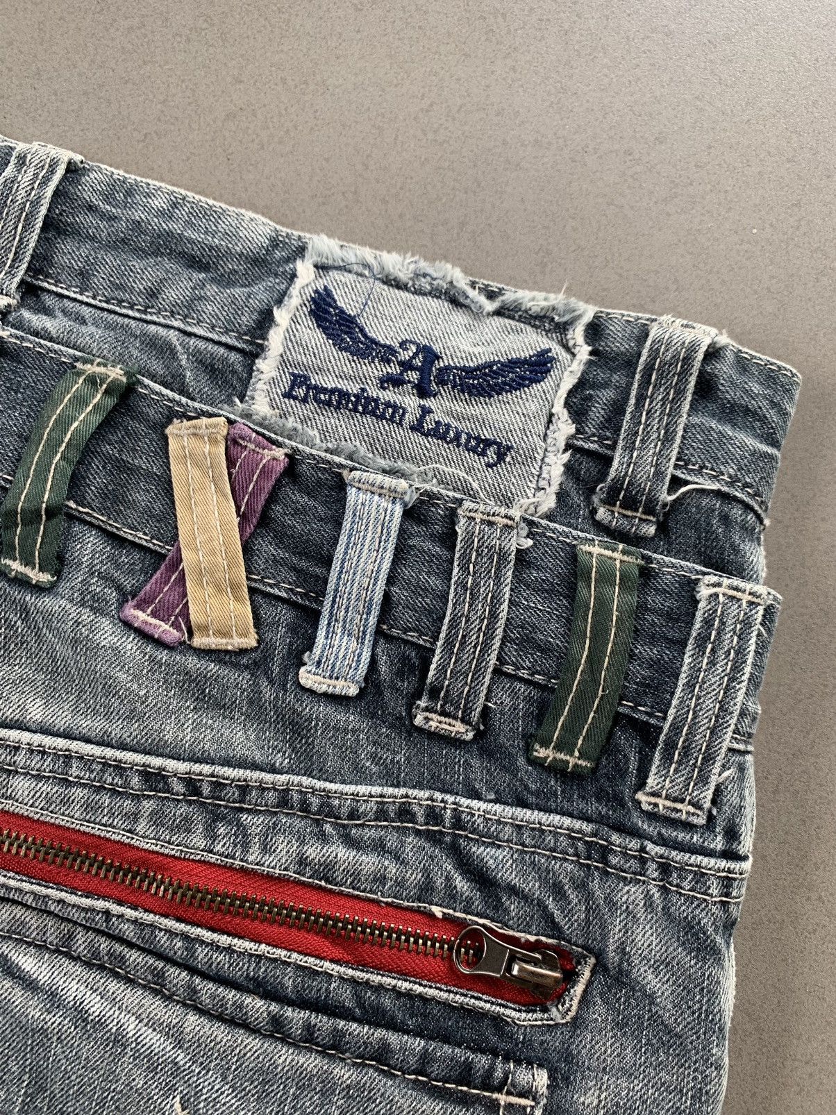 Hysteric Glamour Japanese Brand Antfui Double Waist Flare Jeans Denim Pants Size US 32 / EU 48 - 6 Thumbnail