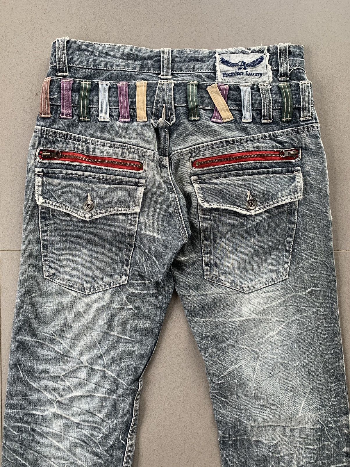 Hysteric Glamour Japanese Brand Antfui Double Waist Flare Jeans Denim Pants Size US 32 / EU 48 - 5 Thumbnail