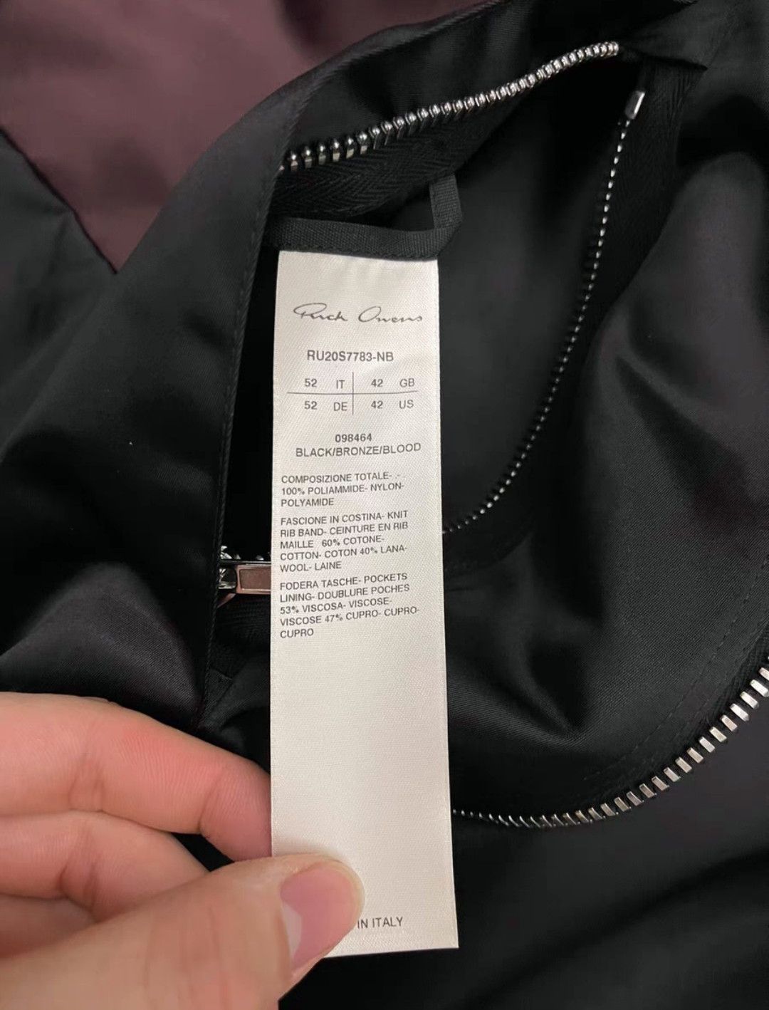 Rick Owens Rick Owens ro black/bronze/blood patchwork jacket Size US L / EU 52-54 / 3 - 3 Thumbnail