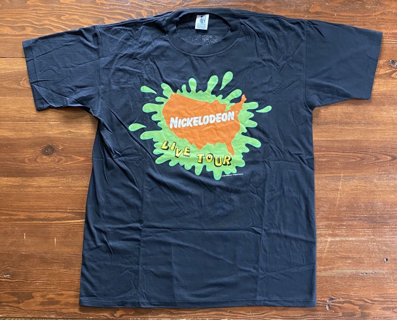 Nickelodeon Vintage ‘94 Nickelodeon Live Tour Single Stitch Tee Size US XL / EU 56 / 4 - 1 Thumbnail