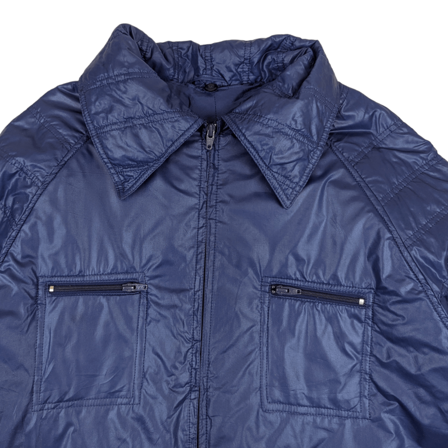 Japanese Brand Vintage 90's Japan DERUN Windbreaker Puffer Style Jacket Size US XL / EU 56 / 4 - 4 Thumbnail
