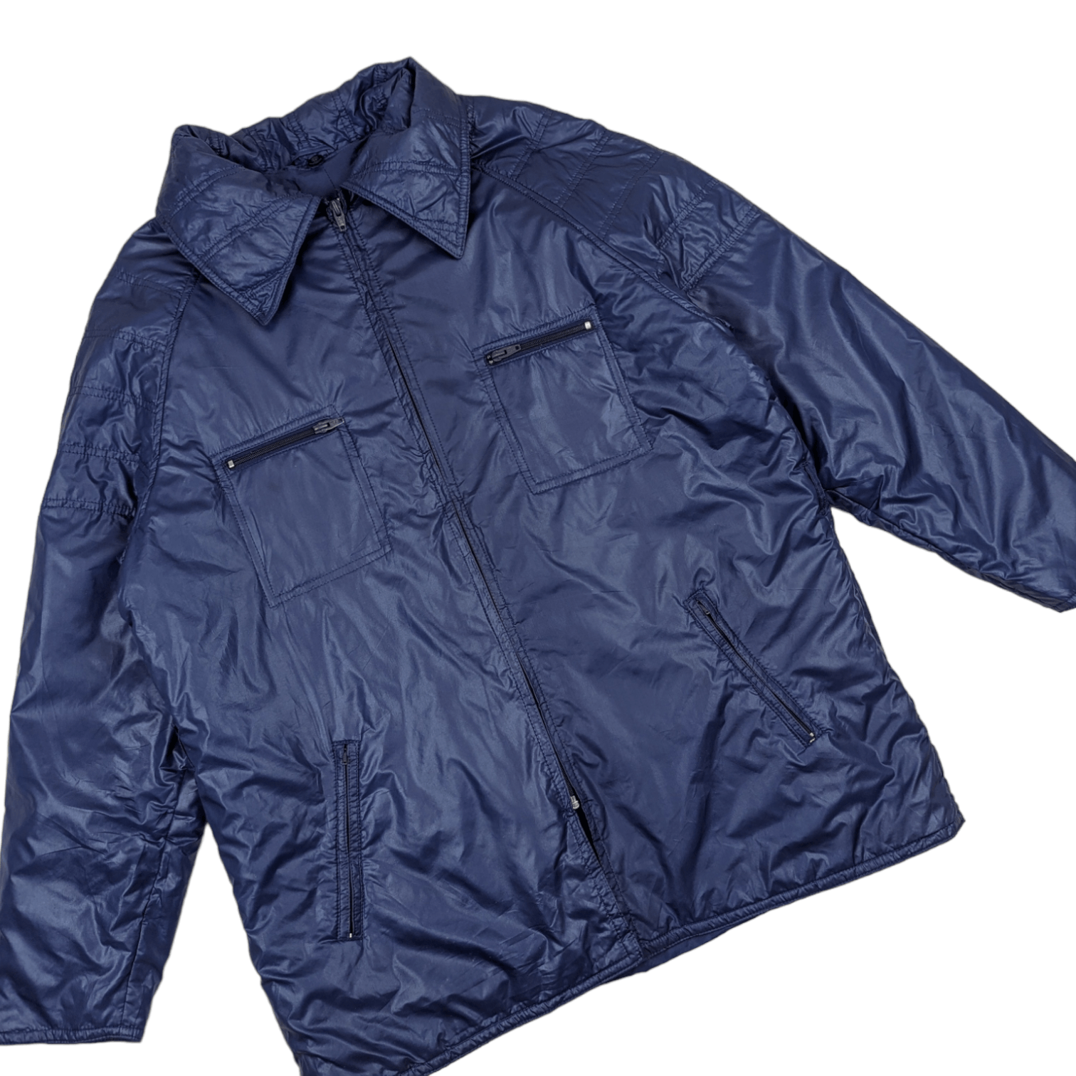 Japanese Brand Vintage 90's Japan DERUN Windbreaker Puffer Style Jacket Size US XL / EU 56 / 4 - 3 Thumbnail