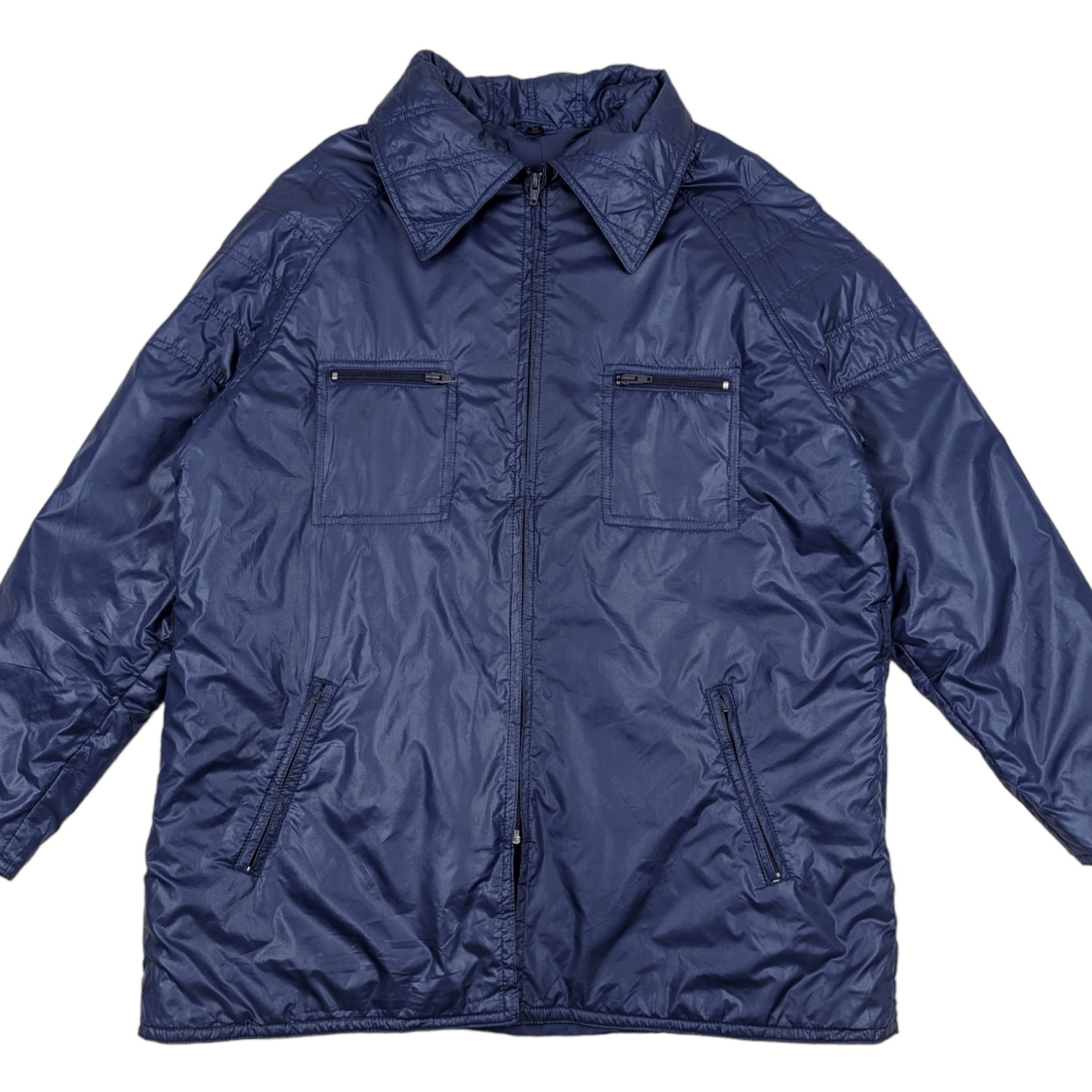 Japanese Brand Vintage 90's Japan DERUN Windbreaker Puffer Style Jacket Size US XL / EU 56 / 4 - 2 Thumbnail
