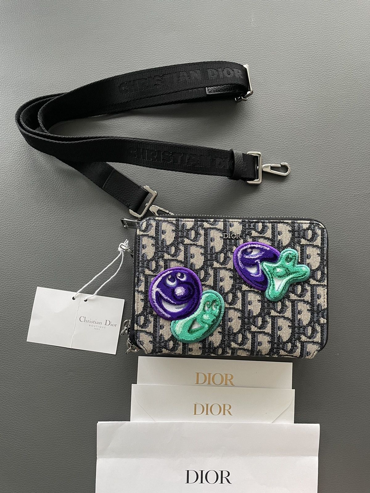 Dior Super Runway Limited Edition Saddle Oblique Dior Logo Bag Size ONE SIZE - 10 Thumbnail