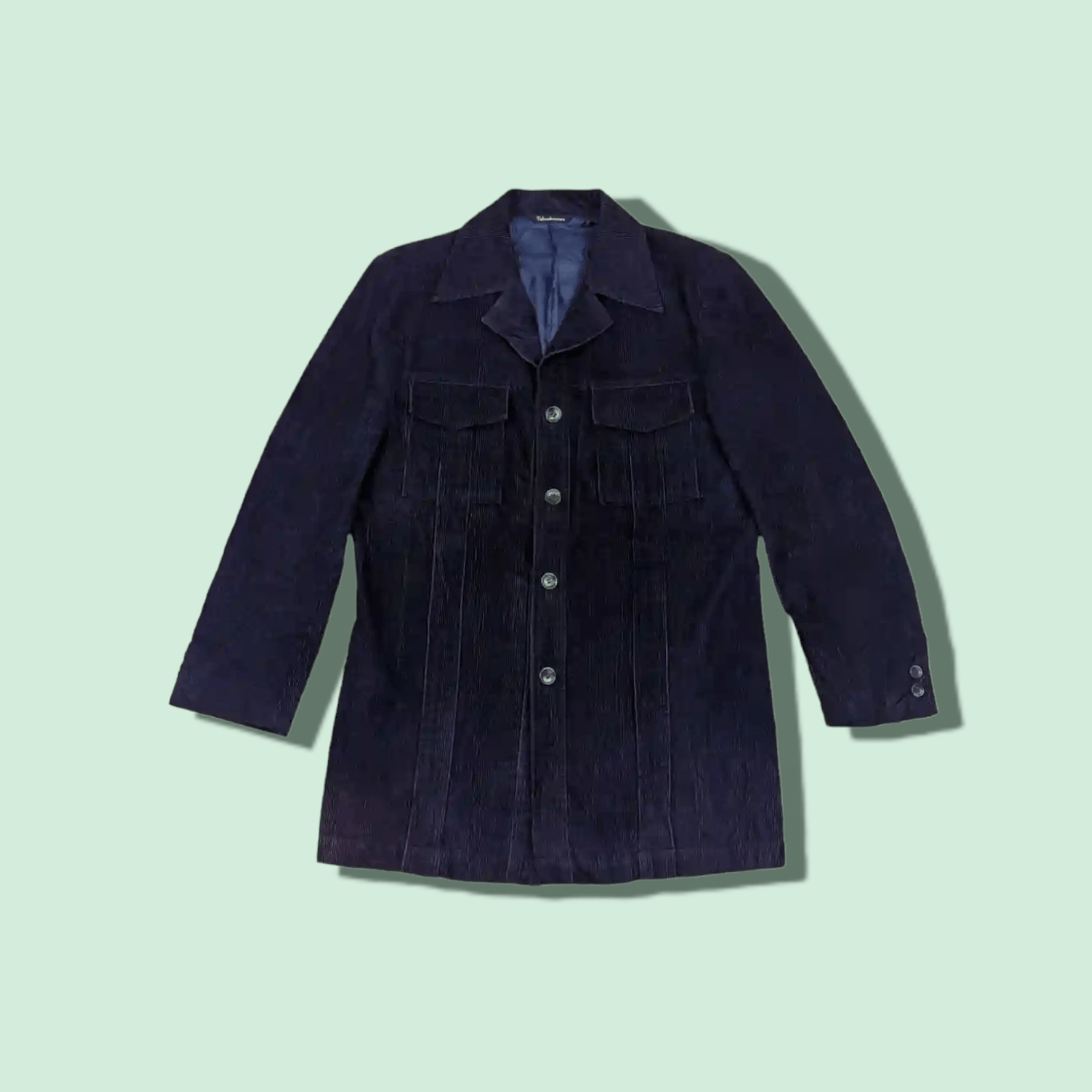 Japanese Brand Japan TAKASHIMAYA Curdoroy Denim Style Casual Blazer Jacket Size L / US 10 / IT 46 - 1 Thumbnail