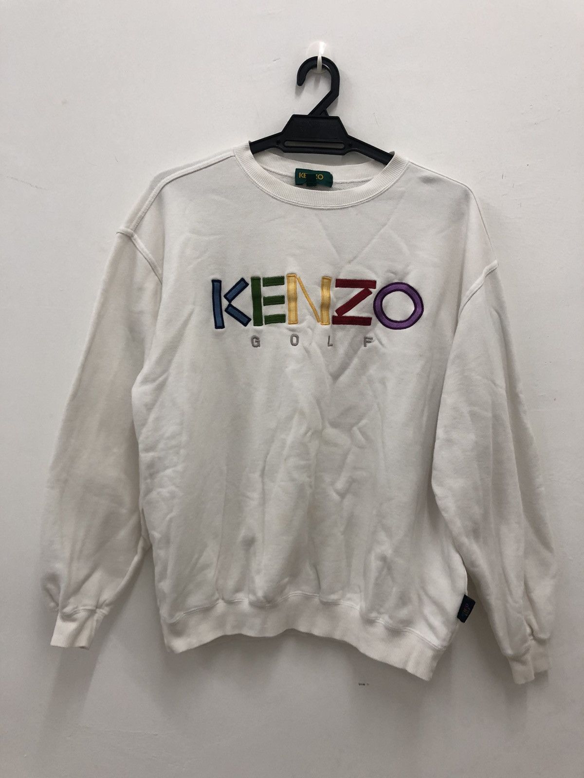 Rare 90s Vintage KENZO Golf Multicolor Embroidery