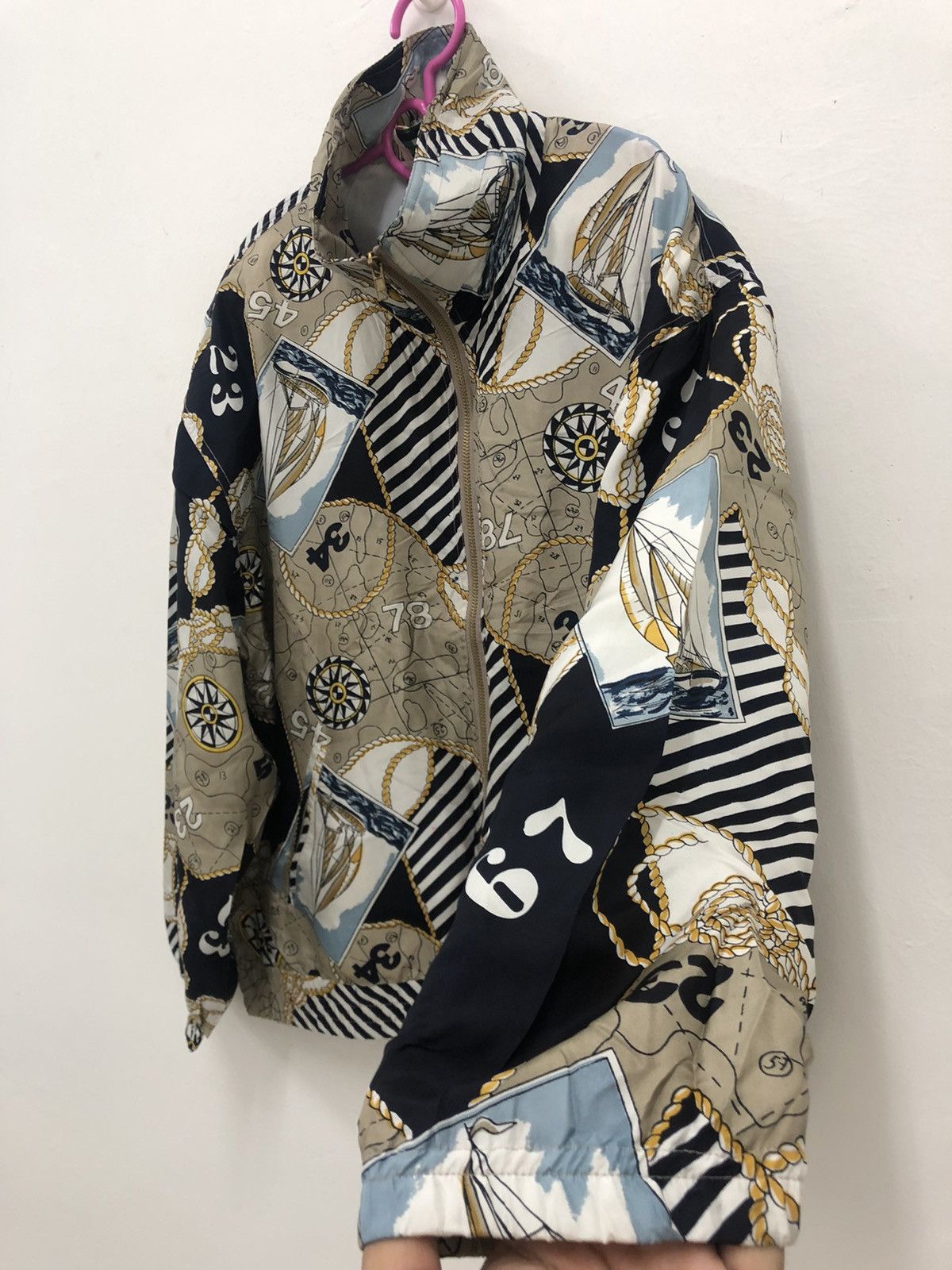 Art Comes First Rare 90s Vintage EVR Silk Full Print Bomber Baroque Jacket Size US M / EU 48-50 / 2 - 2 Thumbnail