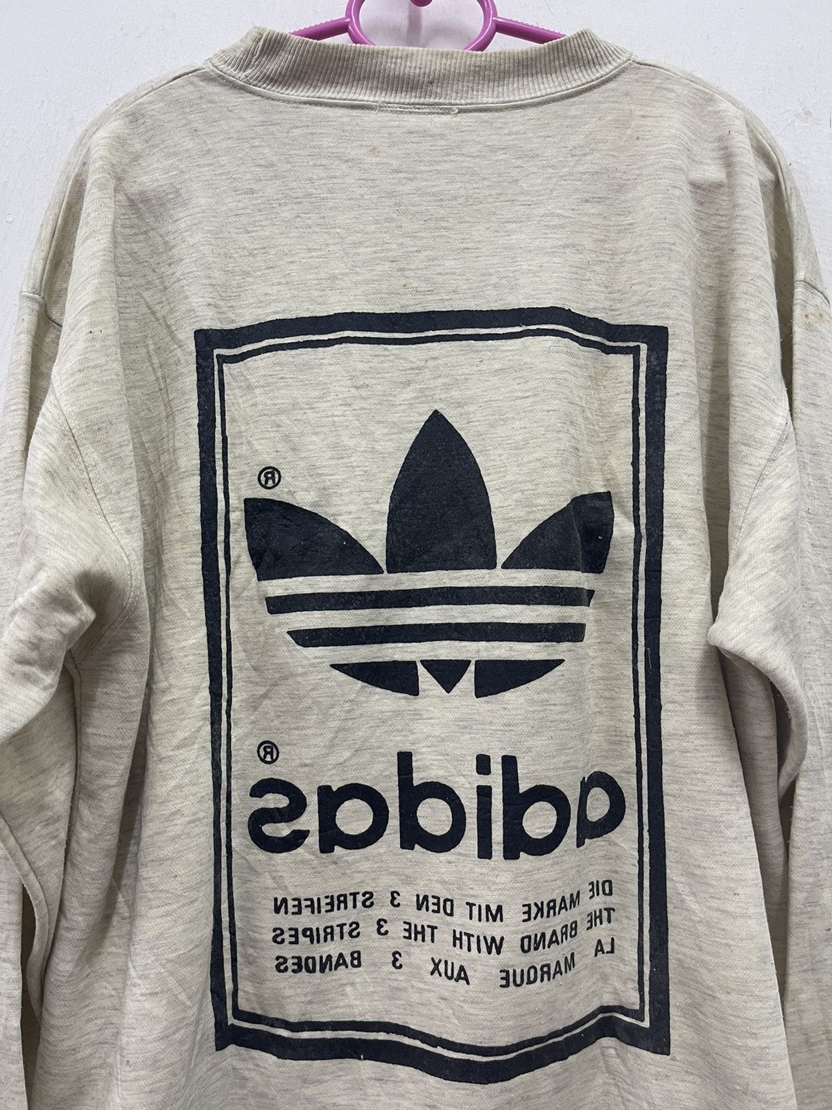 Adidas Rare 90s Vintage ADIDAS Spell Out Big Logo Long Sleeve Tee Size US M / EU 48-50 / 2 - 4 Thumbnail