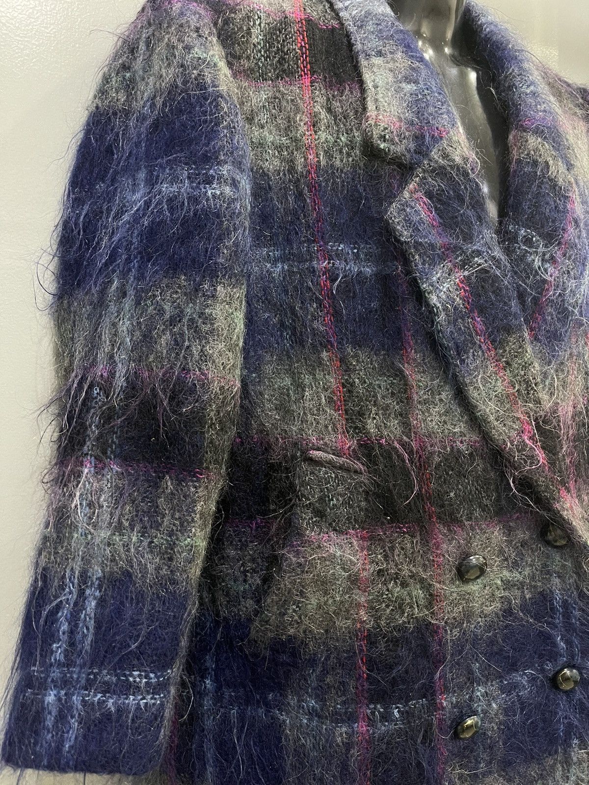 Japanese Brand × Vintage MOHAIR BLAZER COAT Size 44R - 6 Thumbnail