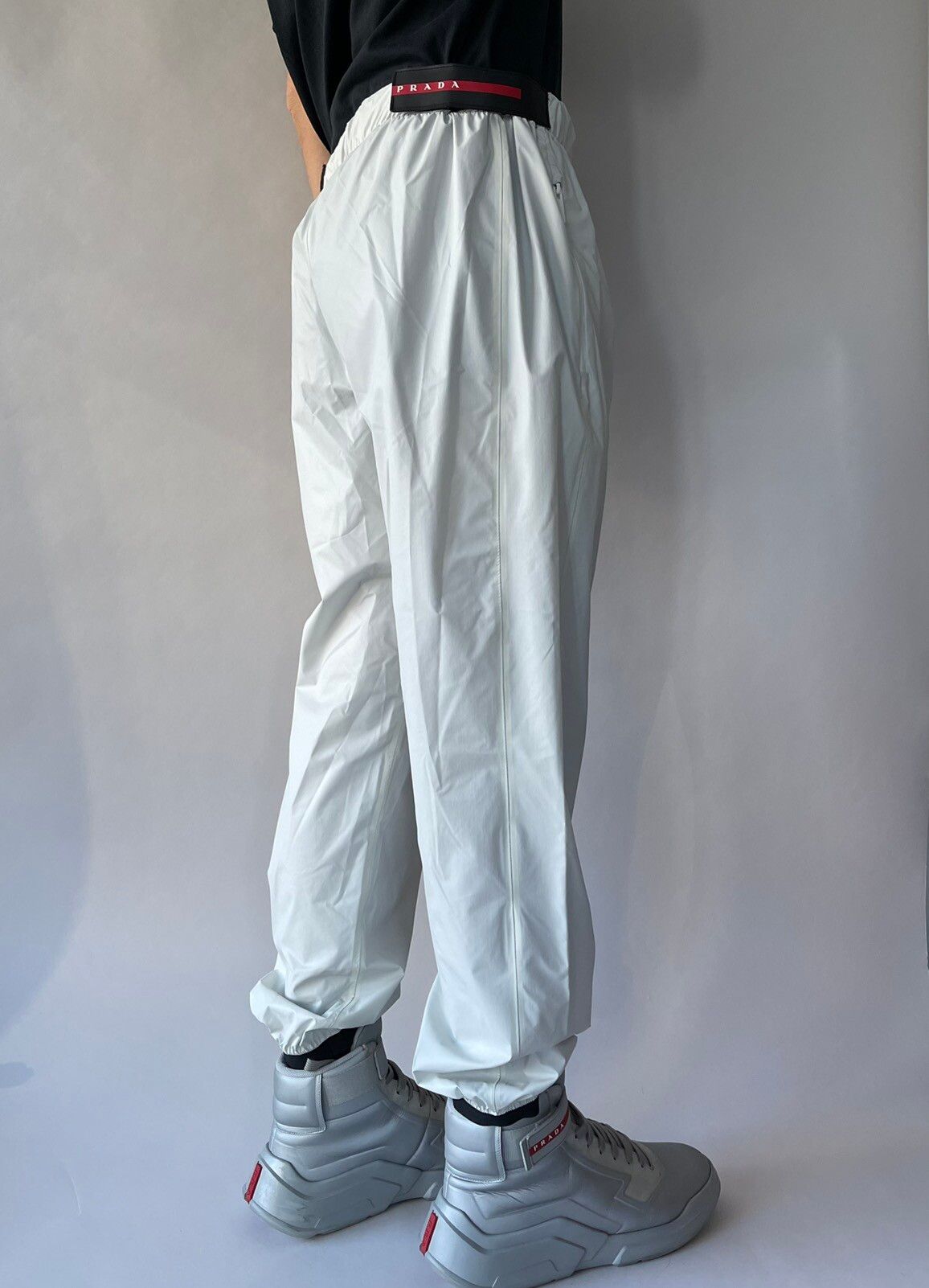 Prada Light Nylon wide-leg pants Size US 32 / EU 48 - 2 Preview