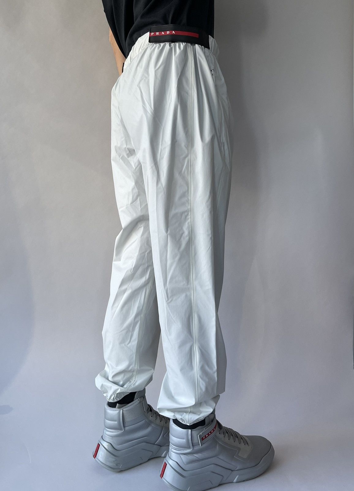 Prada Light Nylon wide-leg pants Size US 32 / EU 48 - 2 Thumbnail