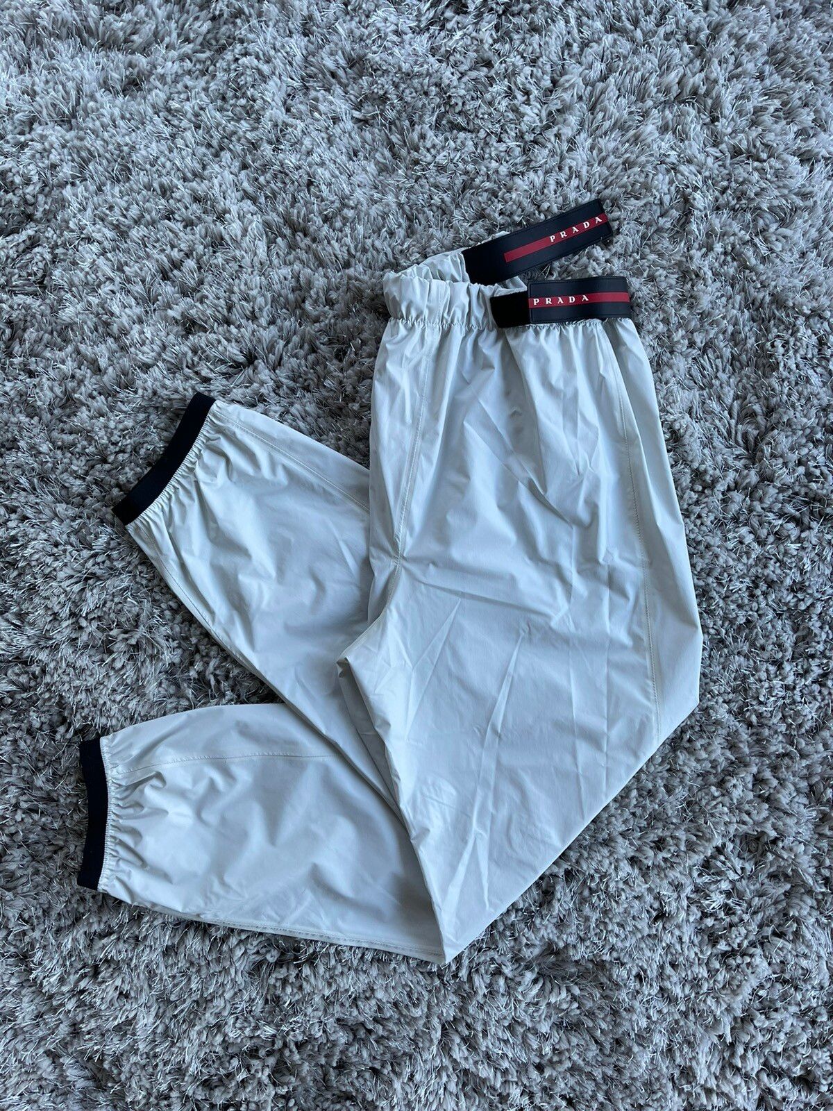Prada Light Nylon wide-leg pants Size US 32 / EU 48 - 4 Thumbnail
