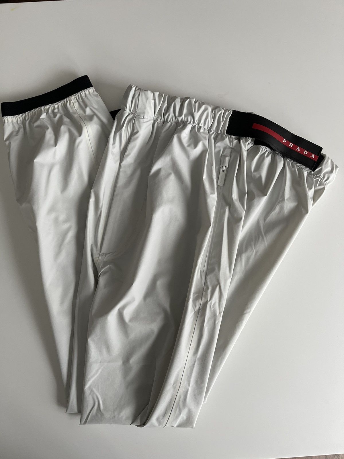 Prada Light Nylon wide-leg pants Size US 32 / EU 48 - 8 Thumbnail