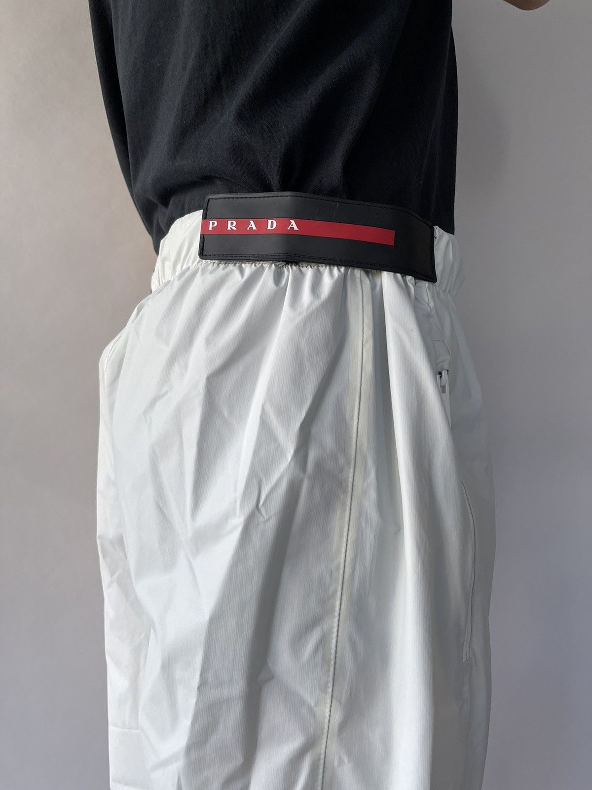Prada Light Nylon wide-leg pants Size US 32 / EU 48 - 1 Thumbnail