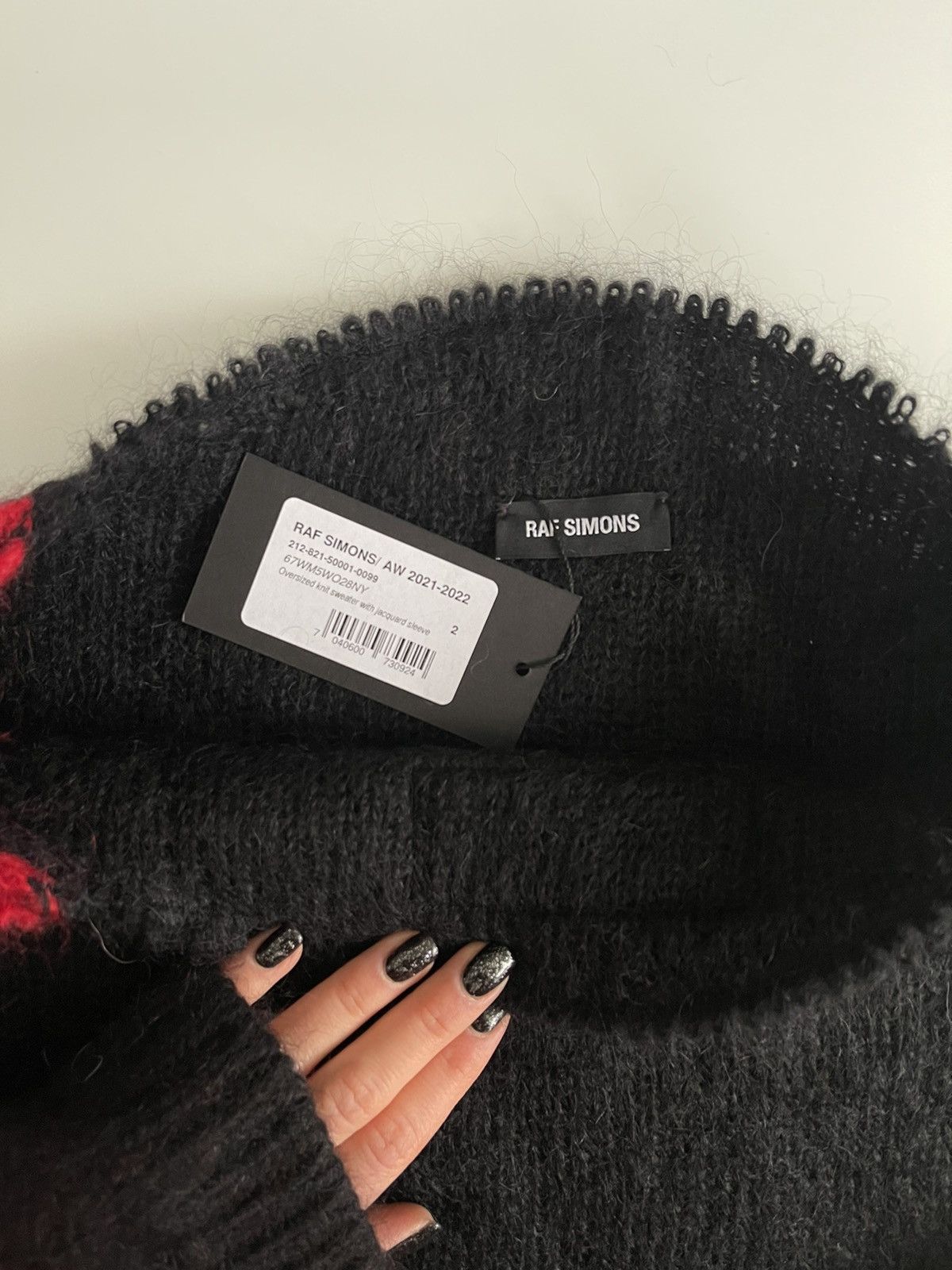 Raf Simons Jacquard Oversized Sweater Size US XL / EU 56 / 4 - 6 Thumbnail