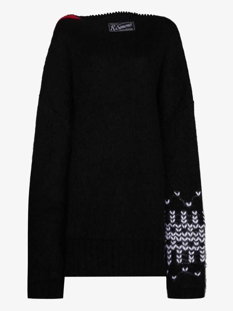 Raf Simons Jacquard Oversized Sweater Size US XL / EU 56 / 4 - 3 Thumbnail