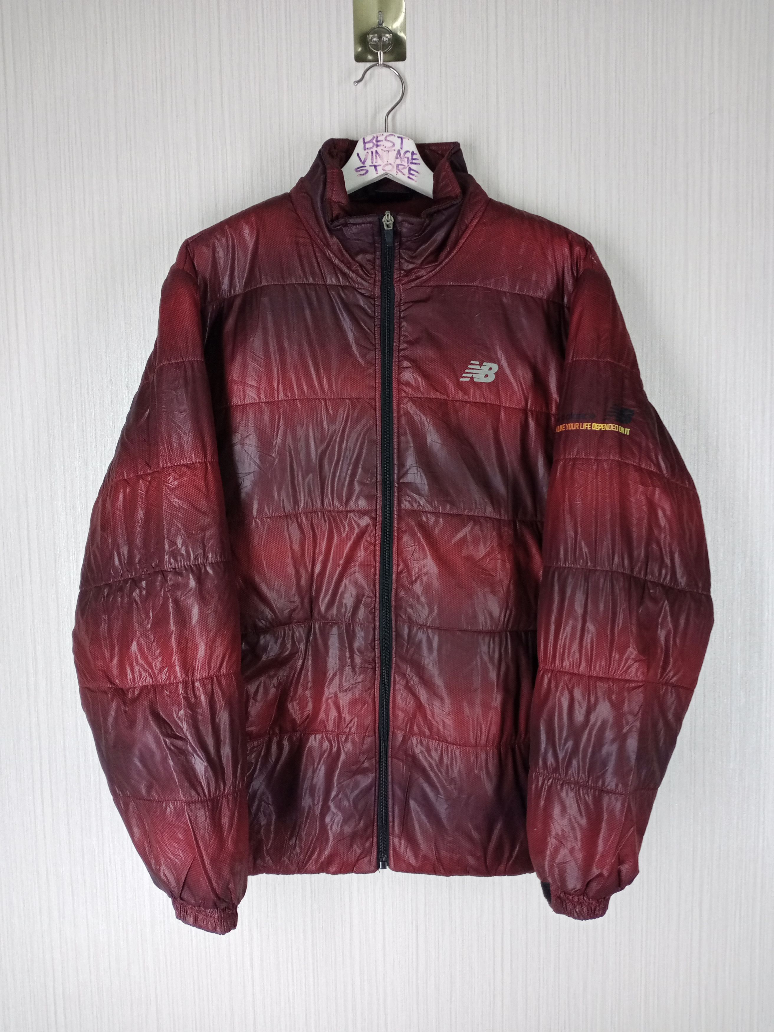 New Balance Vintage New Balance Puffer Down Jacket Size US L / EU 52-54 / 3 - 1 Thumbnail