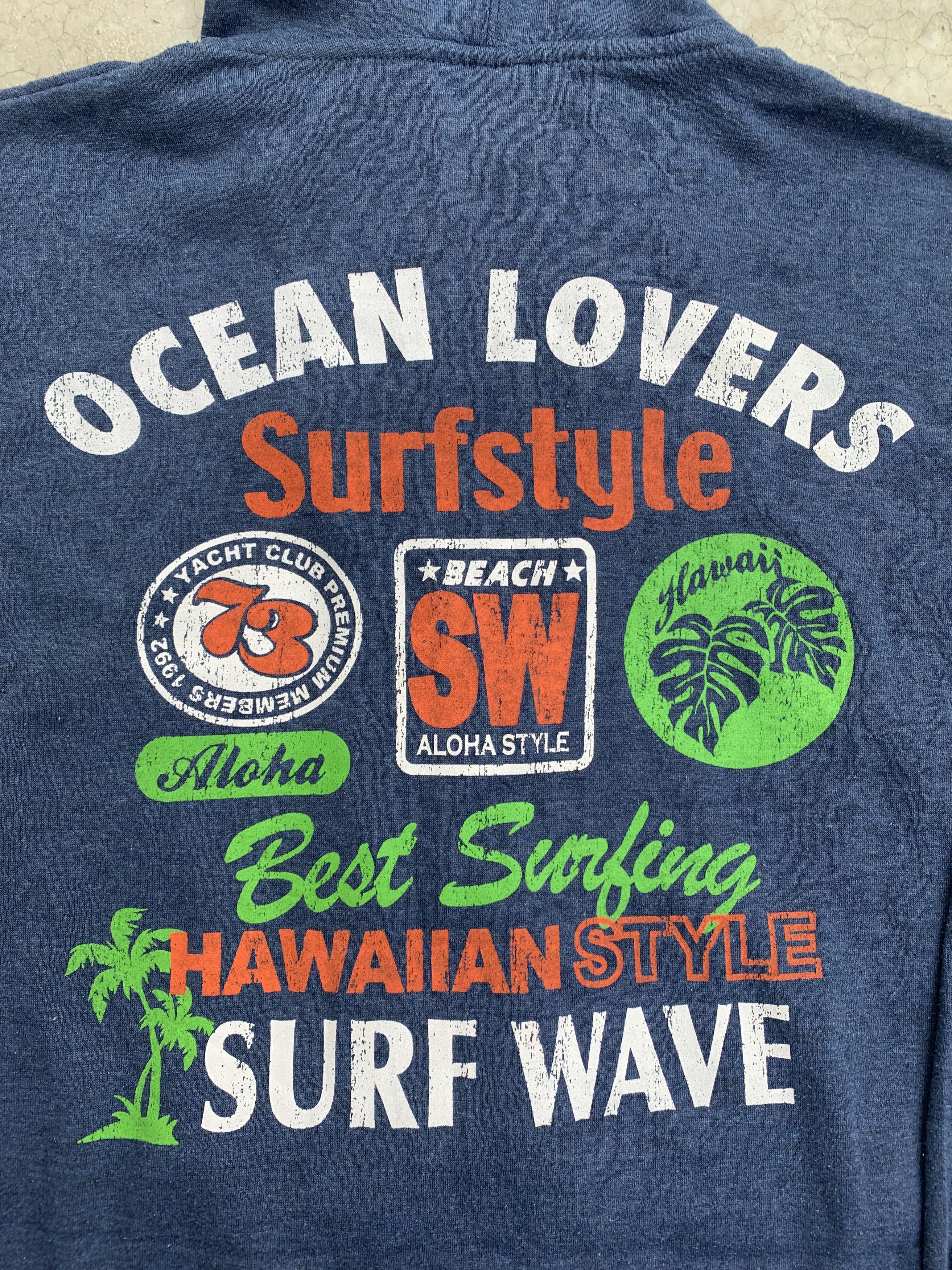 Japanese Brand Vintage Surfstyle Ocean Lovers Logo Zip Up Hoodie Size US M / EU 48-50 / 2 - 3 Thumbnail