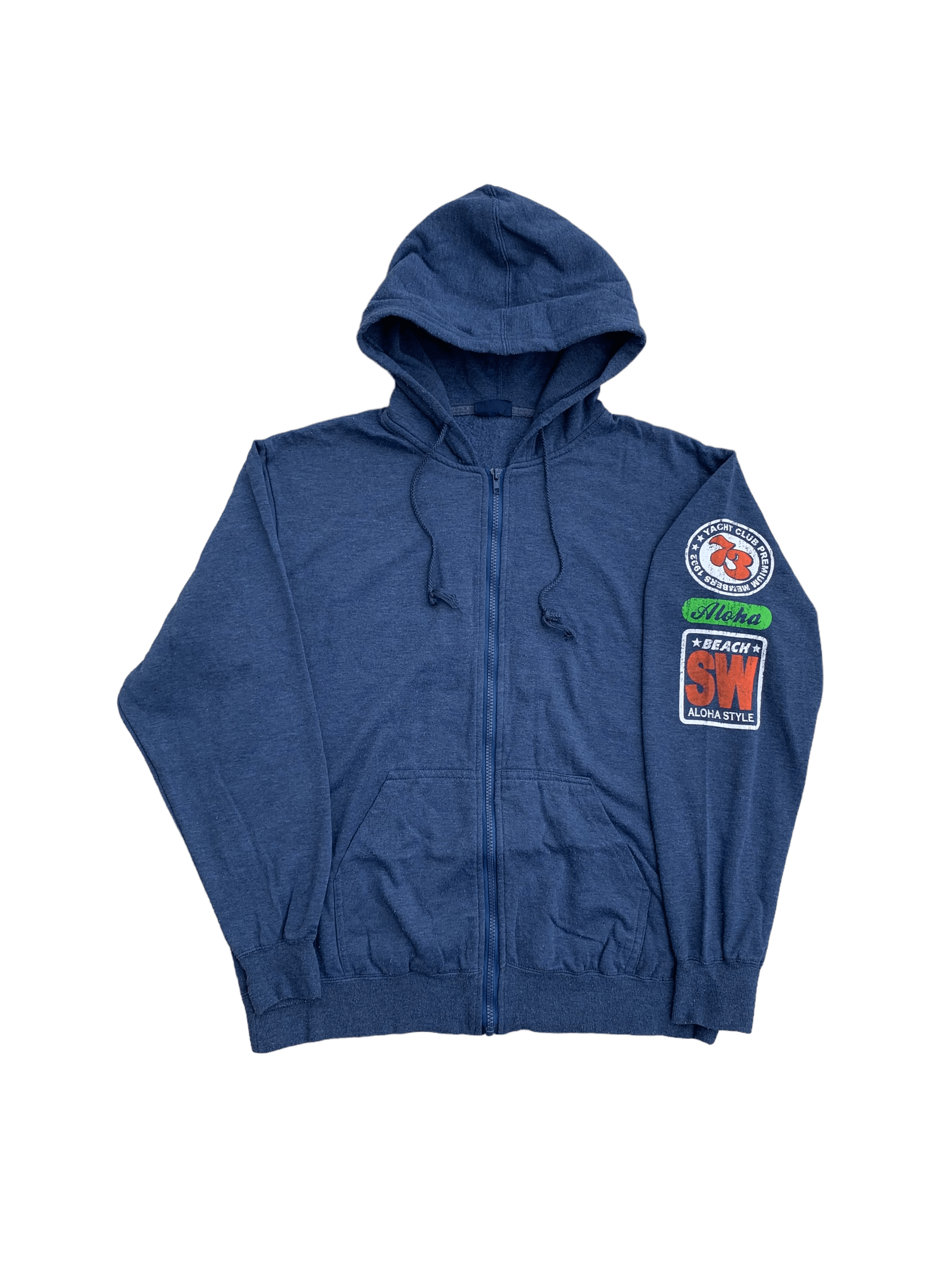 Japanese Brand Vintage Surfstyle Ocean Lovers Logo Zip Up Hoodie Size US M / EU 48-50 / 2 - 2 Thumbnail