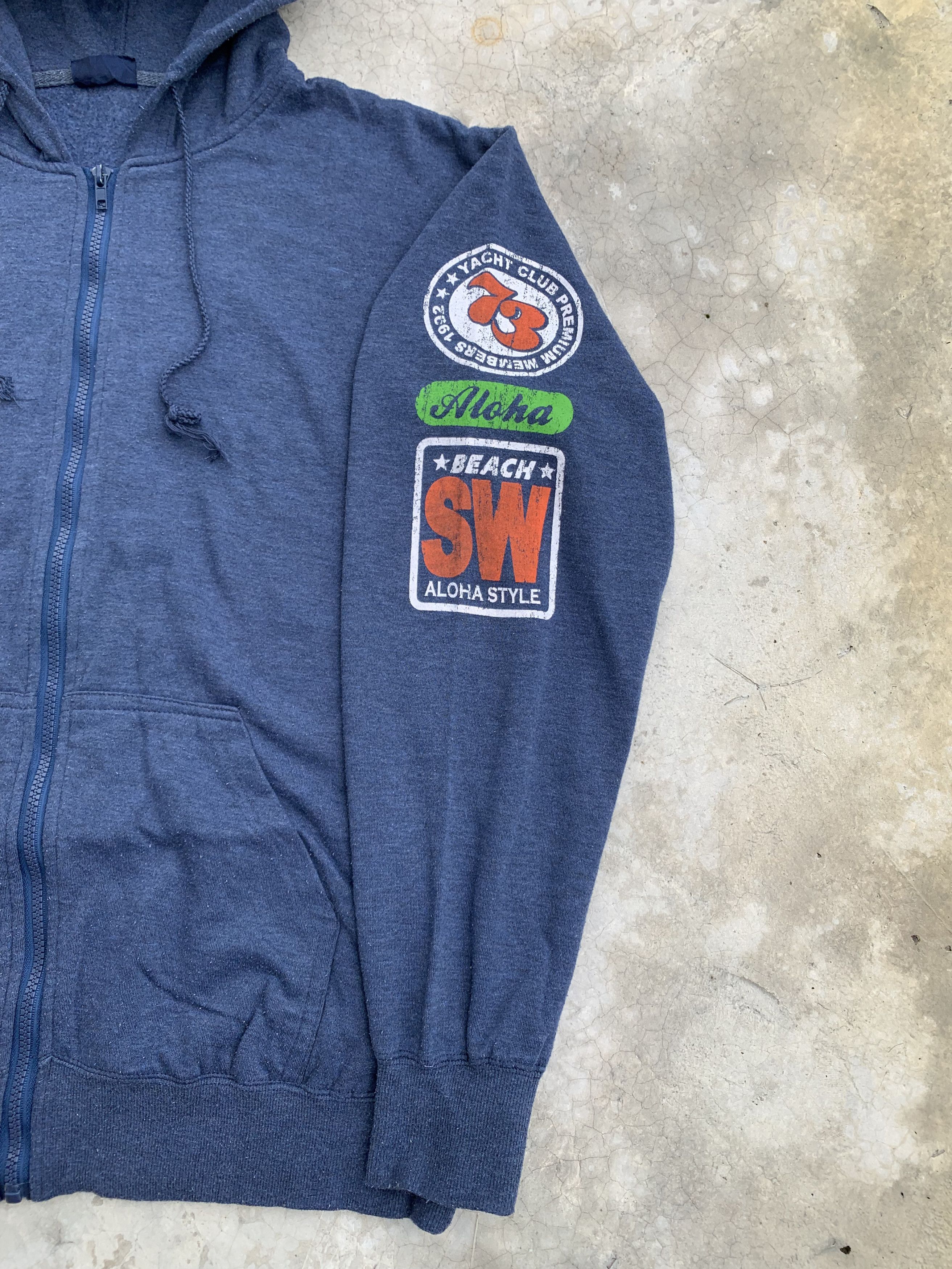 Japanese Brand Vintage Surfstyle Ocean Lovers Logo Zip Up Hoodie Size US M / EU 48-50 / 2 - 4 Thumbnail