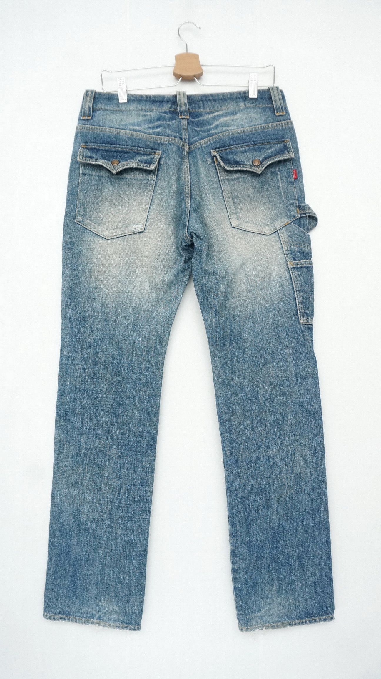 Japanese Brand Japanese Rare BARTACK'S Vintage Aging Bush Jeans Size US 32 / EU 48 - 3 Thumbnail