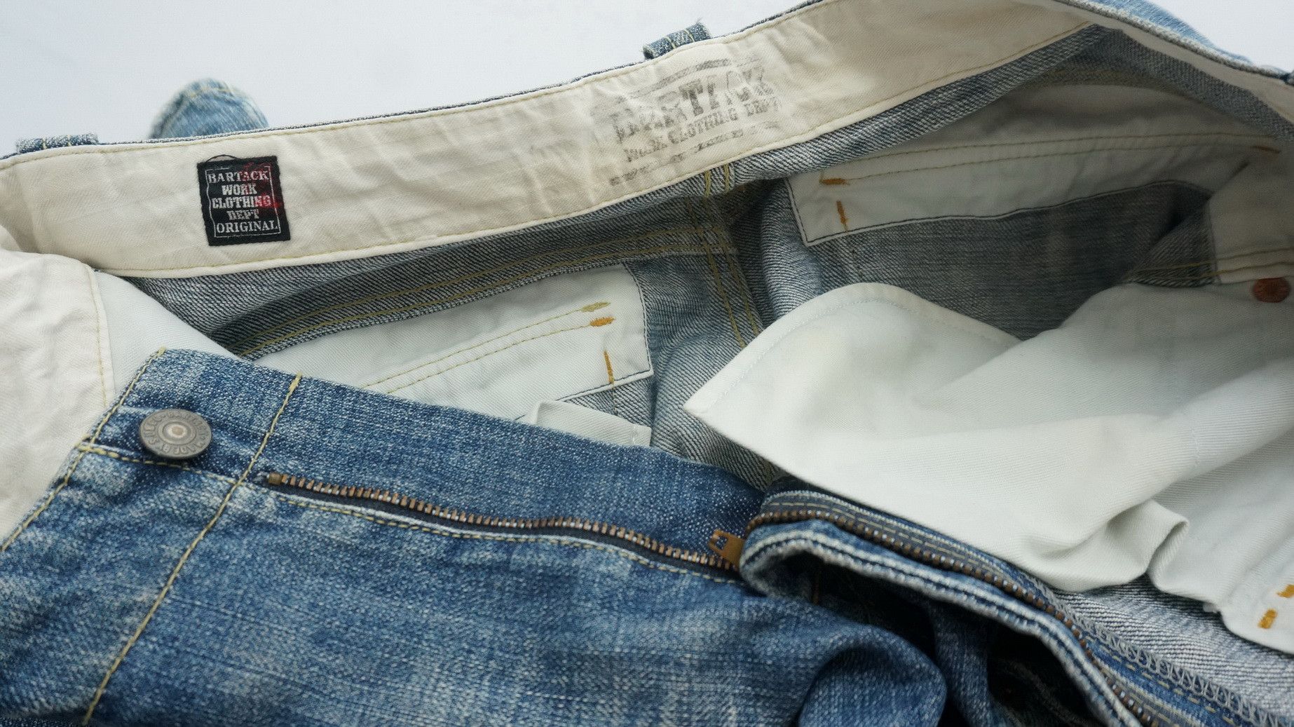 Japanese Brand Japanese Rare BARTACK'S Vintage Aging Bush Jeans Size US 32 / EU 48 - 21 Thumbnail