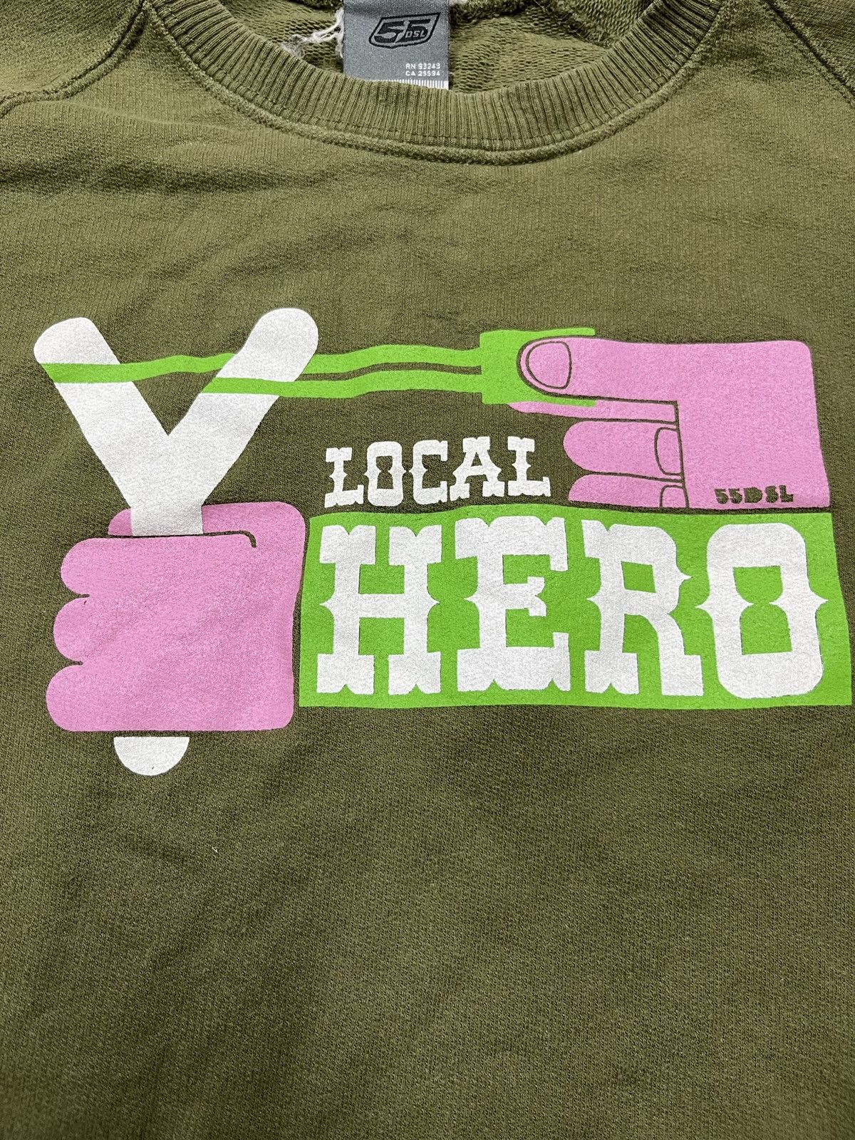 55 Dsl Vintage Diesel 55DSL Local Hero Sweatshirt Grailed