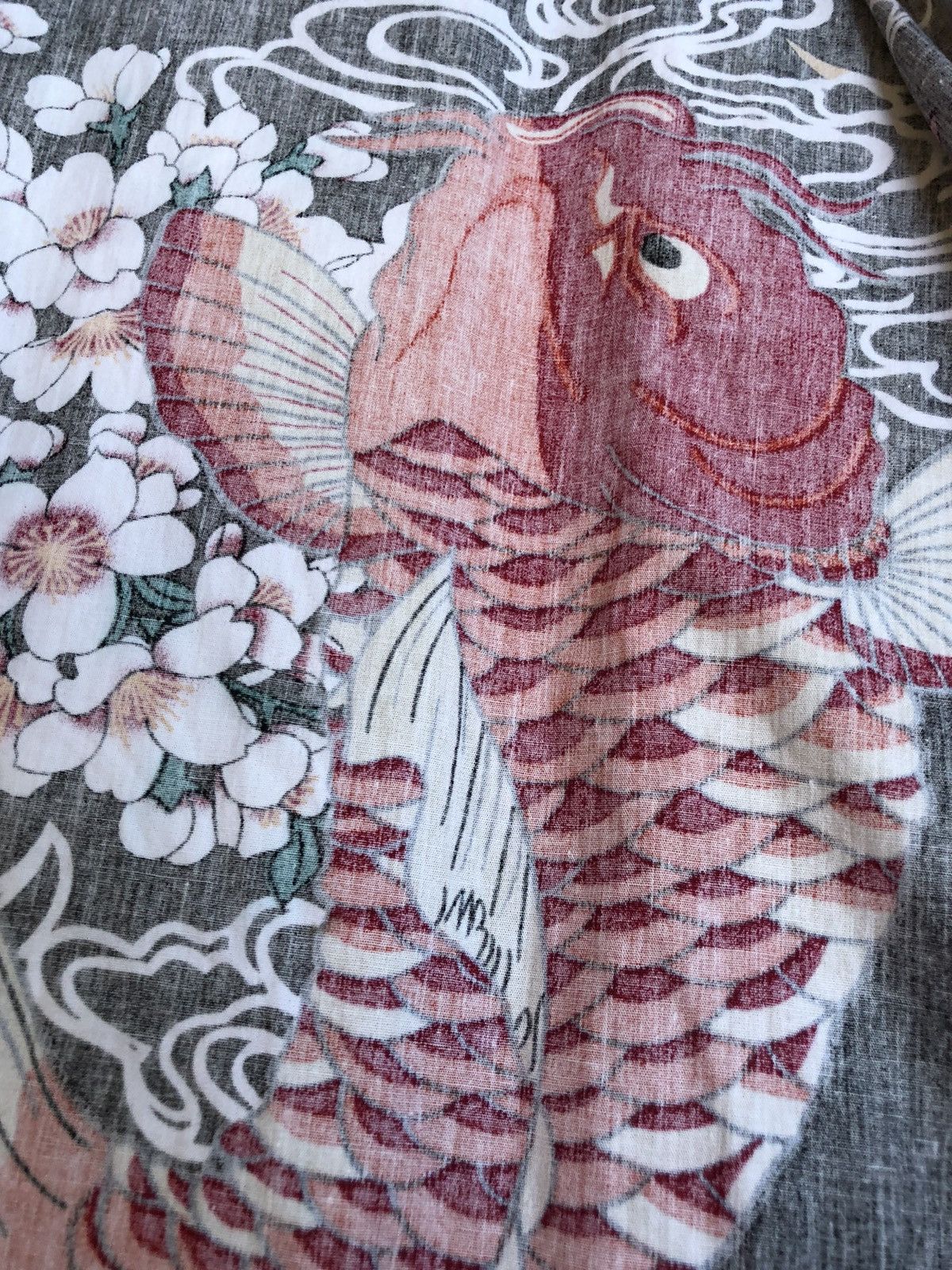 Japanese Brand Koi Cardigan kimono full print 💯 cotton size XL Size US XL / EU 56 / 4 - 5 Thumbnail