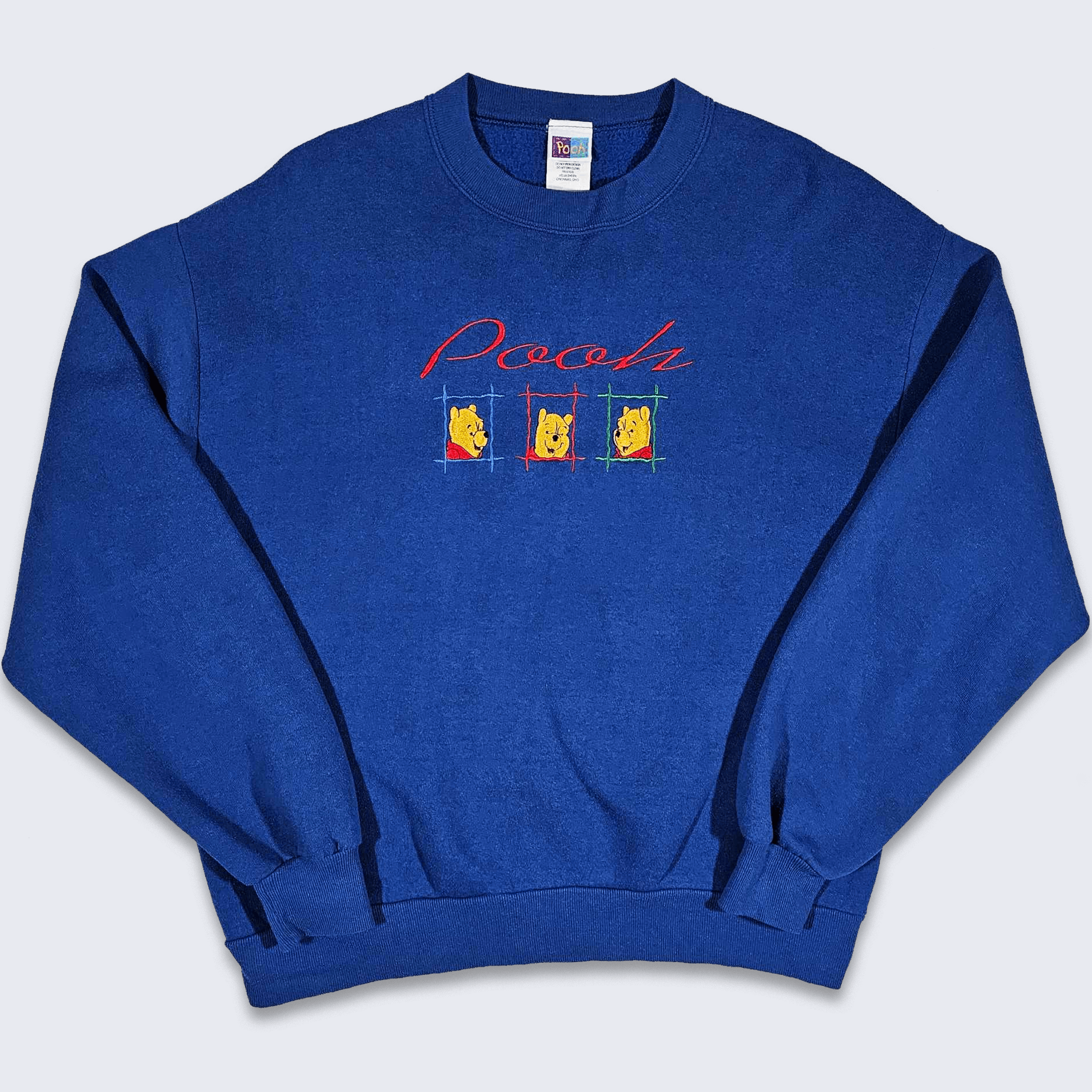 Winnie the Pooh Vintage 90s Disney Blue Sweatshirt
