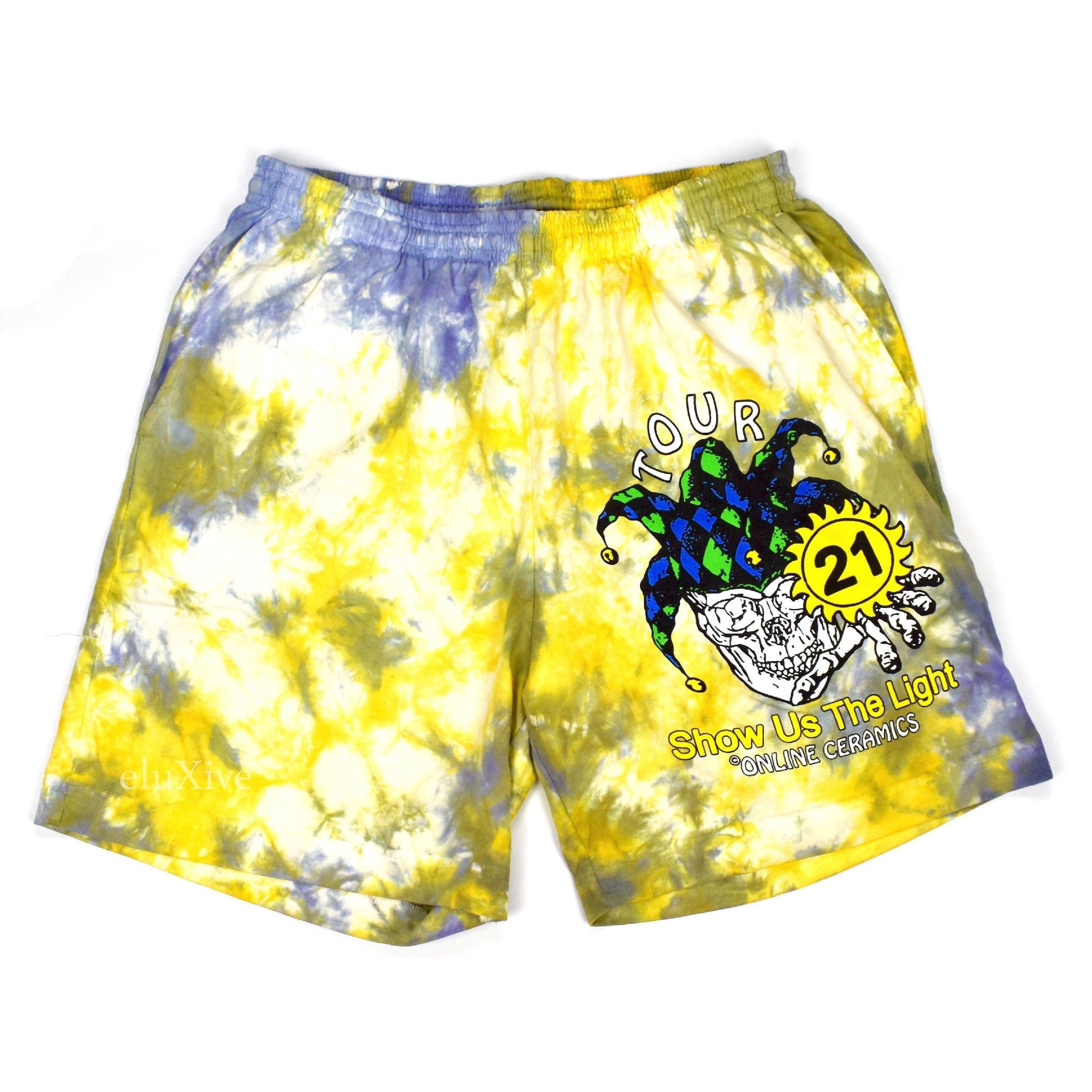 image of Online Ceramics Show Us The Light Tie Dye Shorts Fs, Men's (Size 32)
