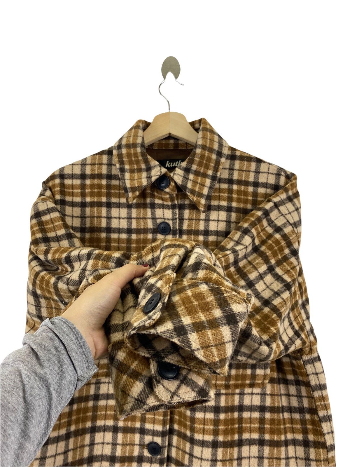Flannel × Japanese Brand Kutir tartan crop jacket style Size US M / EU 48-50 / 2 - 8 Thumbnail