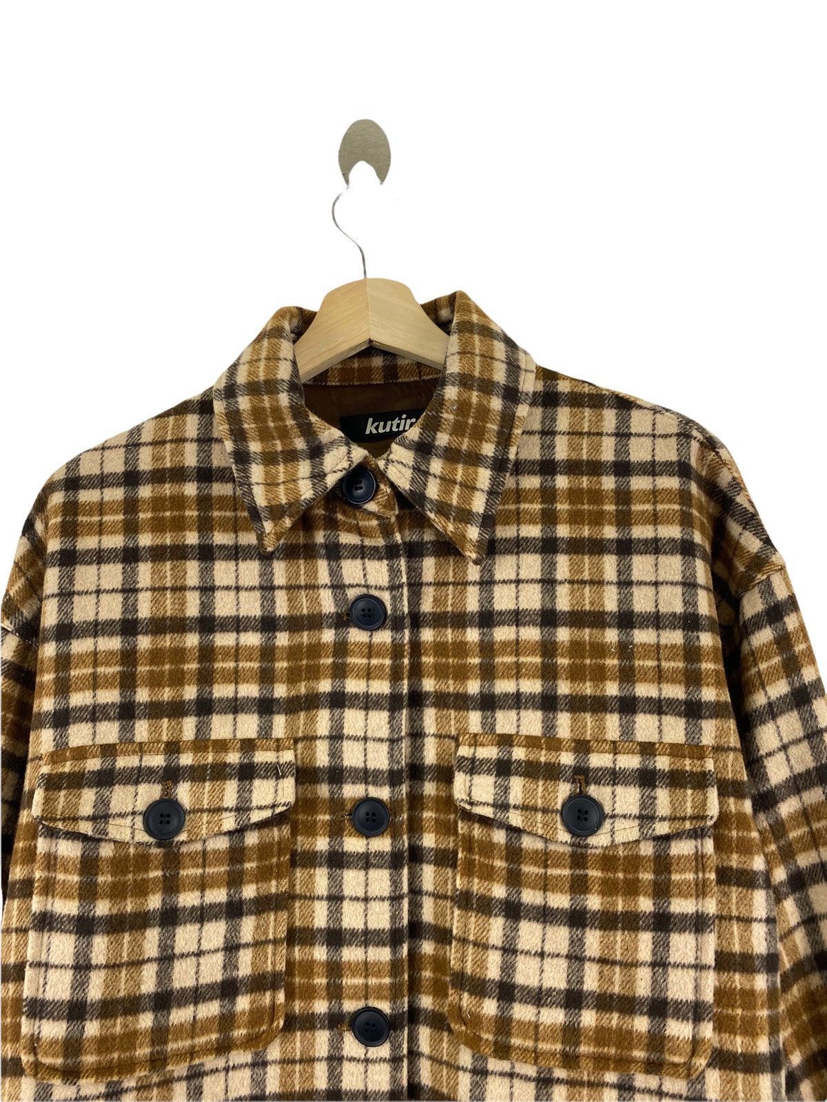 Flannel × Japanese Brand Kutir tartan crop jacket style Size US M / EU 48-50 / 2 - 6 Thumbnail