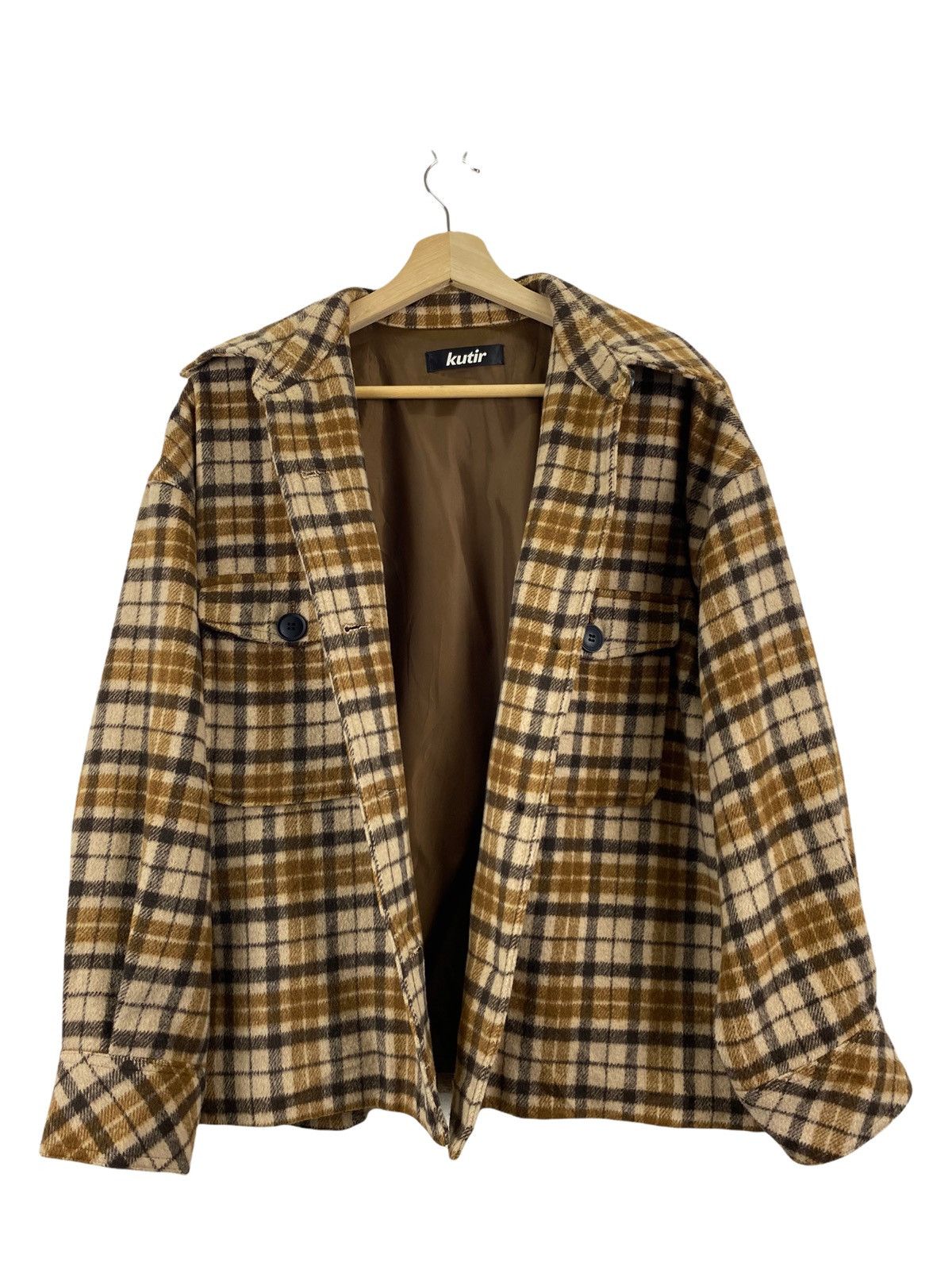 Flannel × Japanese Brand Kutir tartan crop jacket style Size US M / EU 48-50 / 2 - 4 Thumbnail