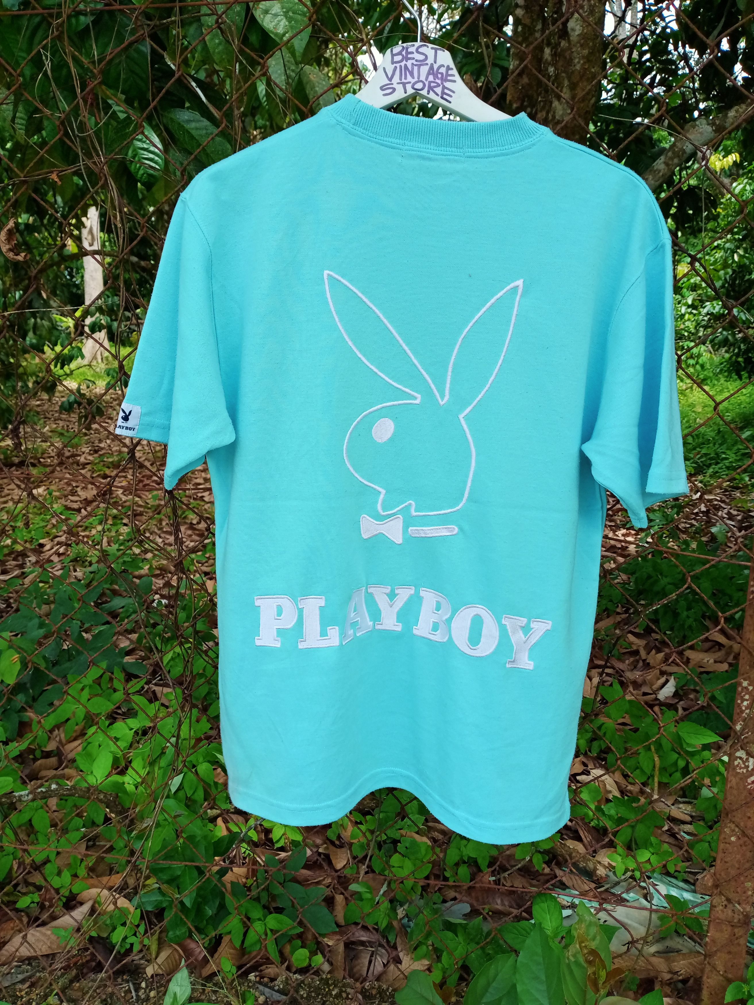 Playboy Vintage Playboy Embroidery Big Logo Tshirt Size US M / EU 48-50 / 2 - 1 Thumbnail