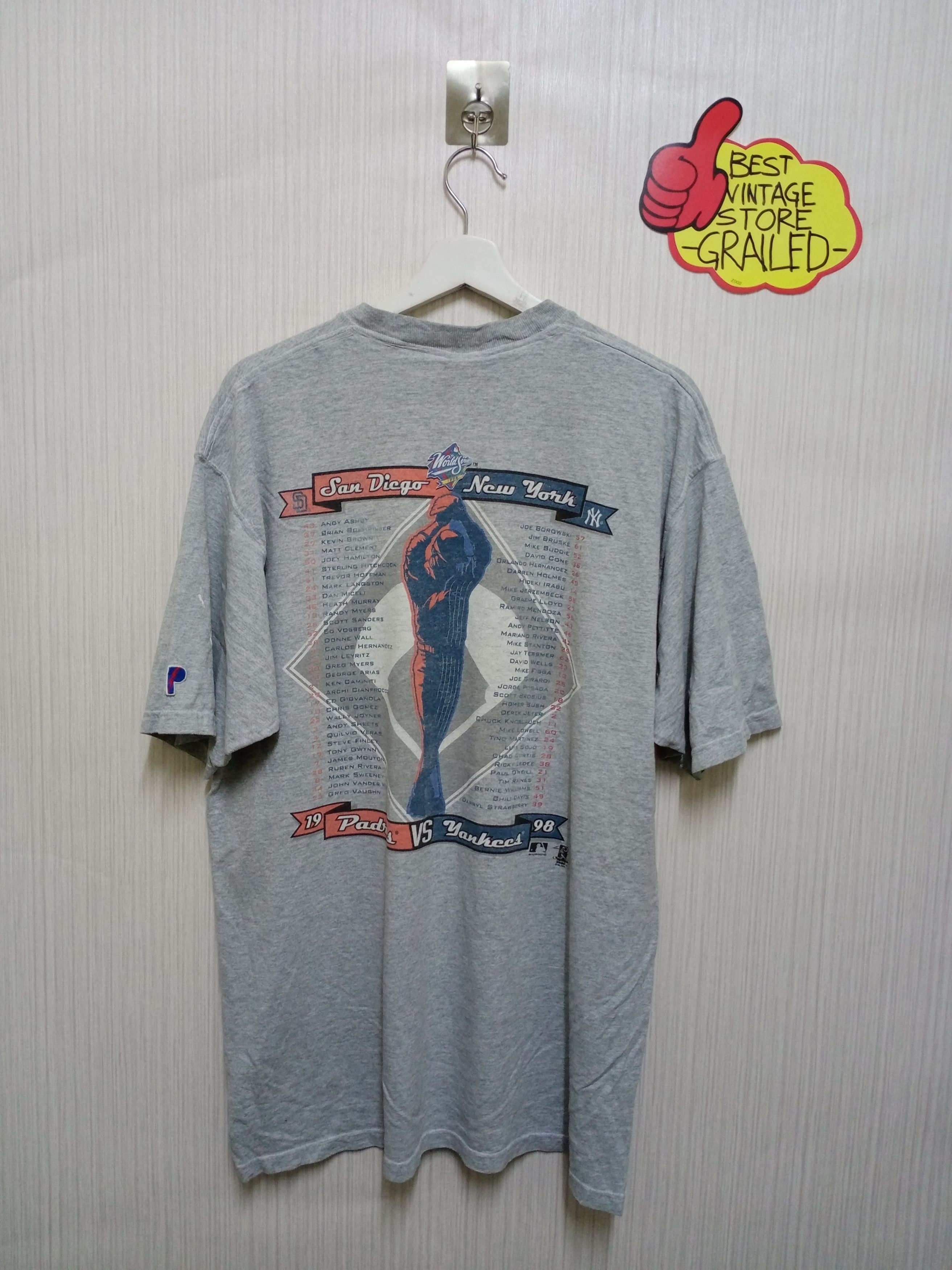 MLB 1998 World Series Padres San Diego Vs Yankees New York Size US XL / EU 56 / 4 - 3 Thumbnail