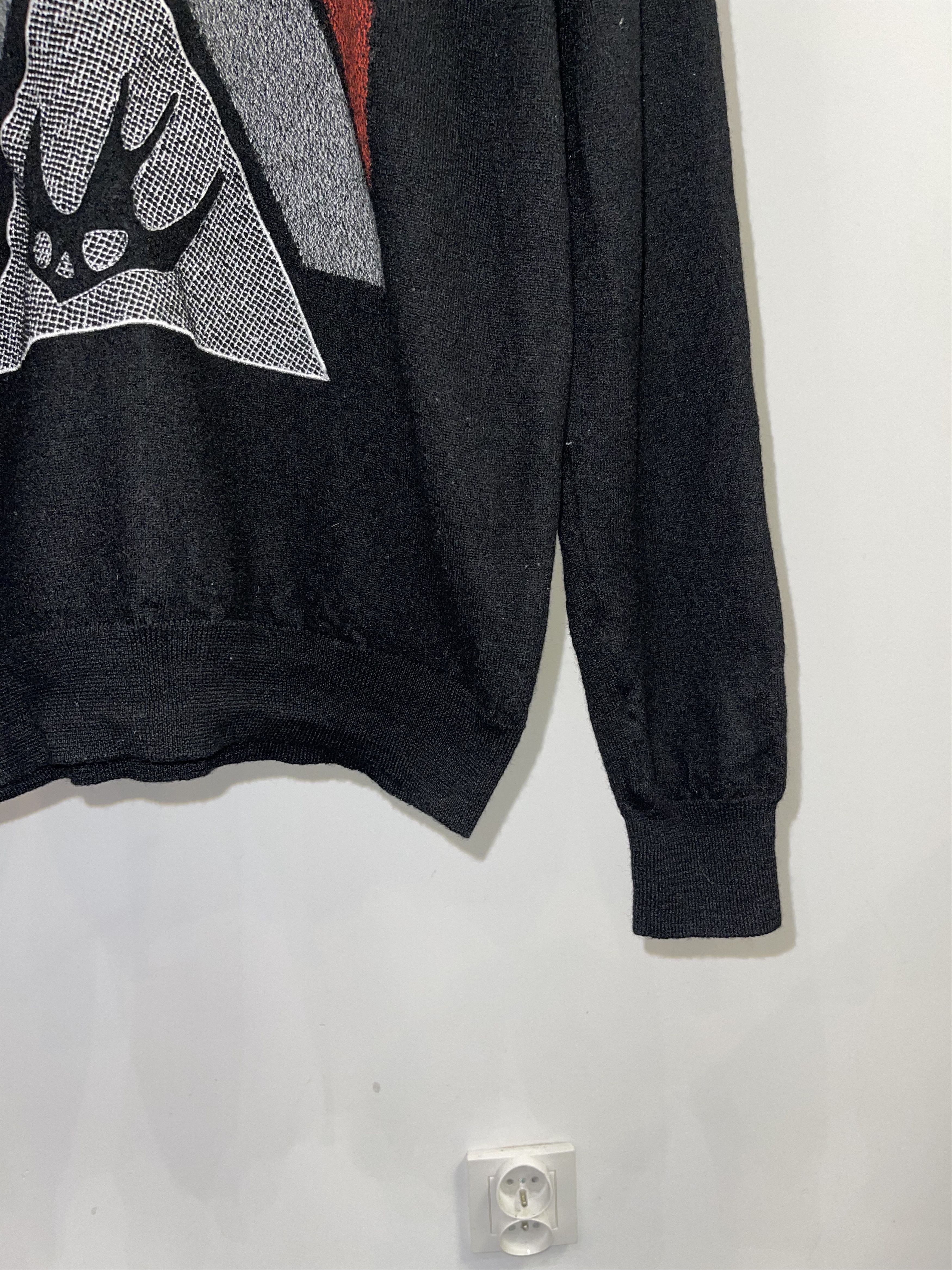 Alexander McQueen AW16 Alexander McQueen Big Swan Logo Black Sweater Size US S / EU 44-46 / 1 - 3 Thumbnail