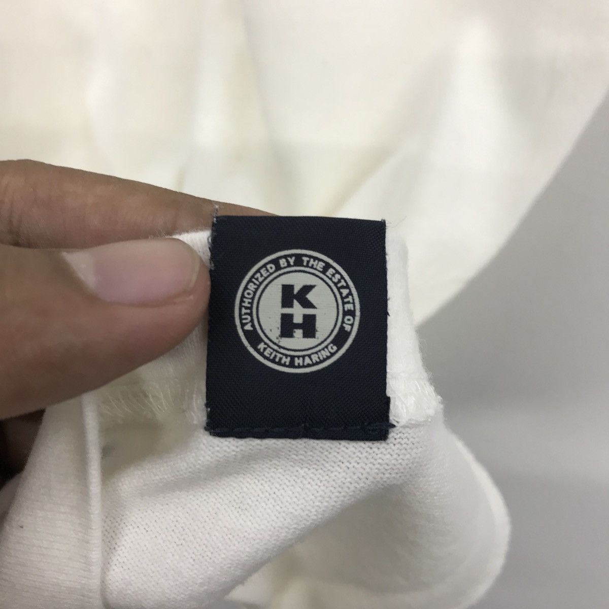 Keith Haring × Vintage Vintage KEITH HARING HELP Pop Art Designer Size US L / EU 52-54 / 3 - 8 Thumbnail