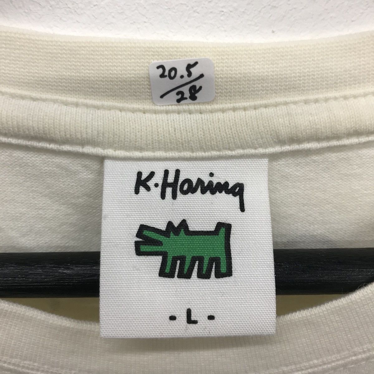 Keith Haring × Vintage Vintage KEITH HARING HELP Pop Art Designer Size US L / EU 52-54 / 3 - 12 Thumbnail