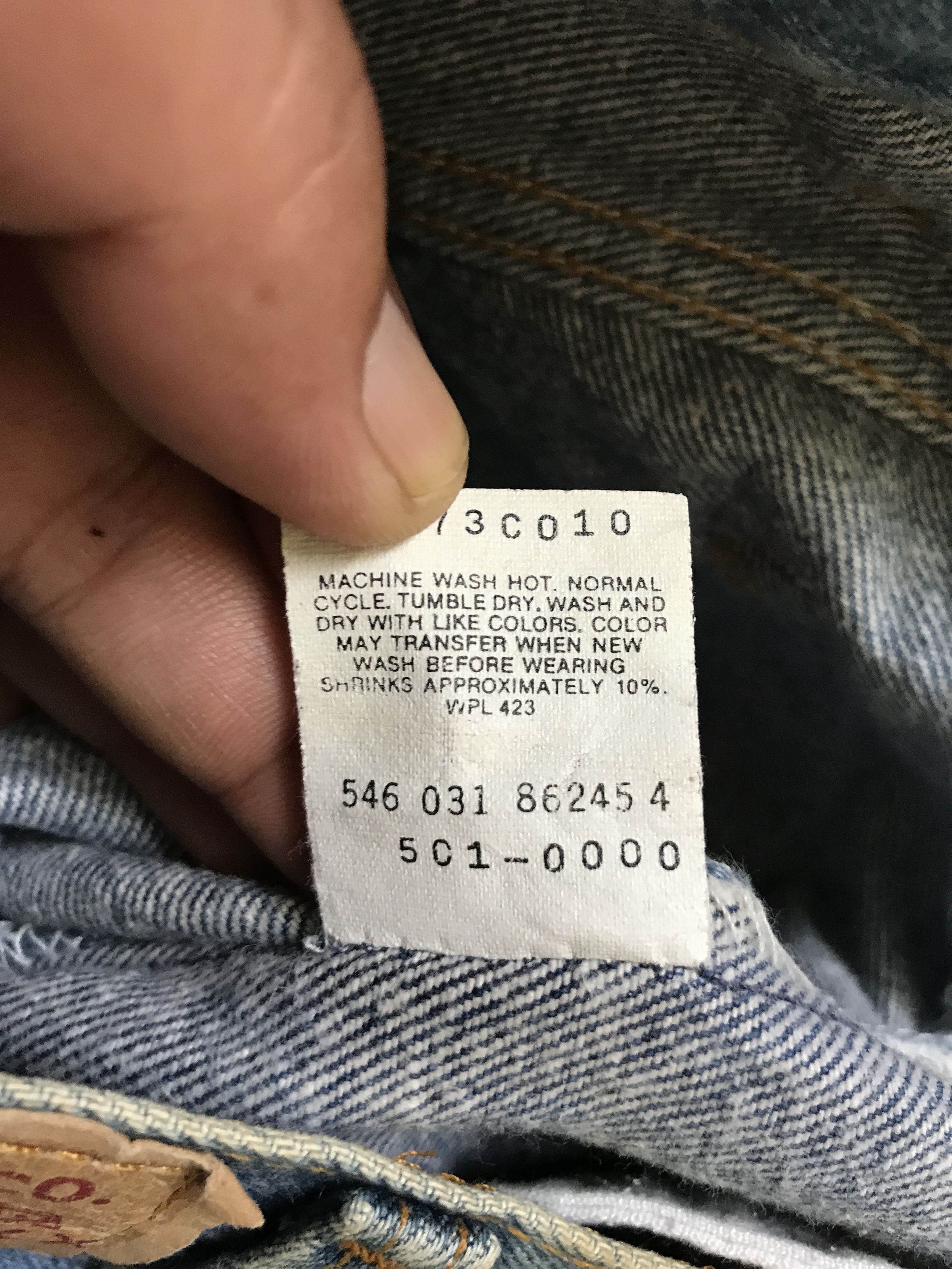 Levi's VLEV82 - Vintage Levis 501 Blue Wash Jeans Size US 29 - 17 Thumbnail