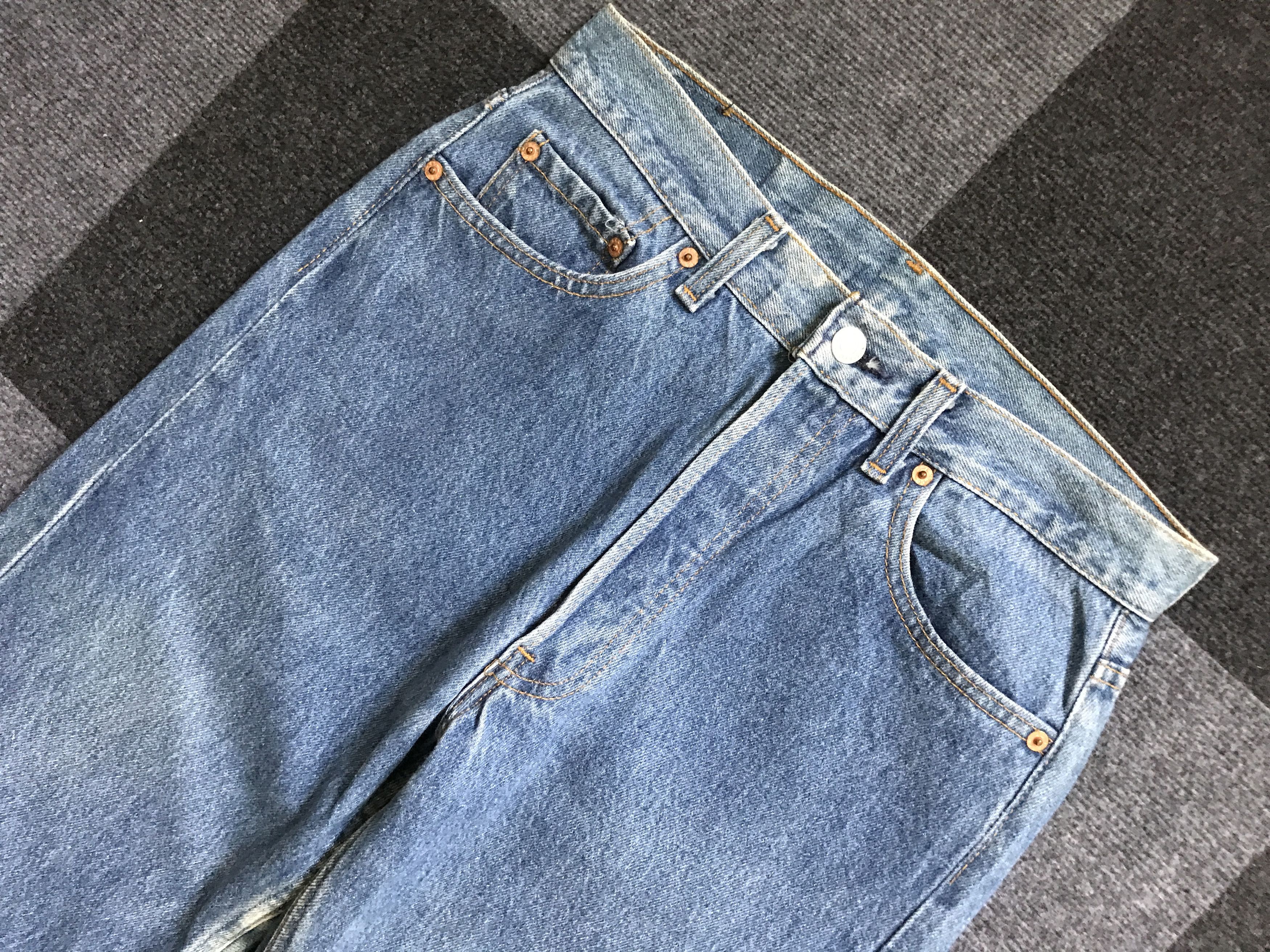 Levi's VLEV82 - Vintage Levis 501 Blue Wash Jeans Size US 29 - 2 Thumbnail