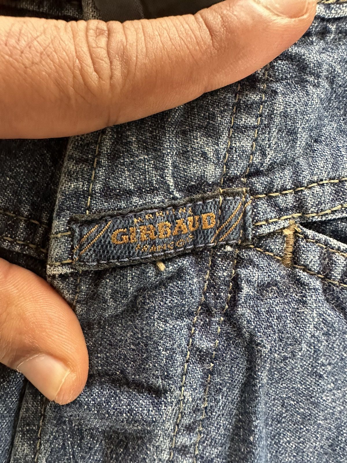 Marithe + Francois Girbaud 1980s Marithe Francois Girbaud Antique X indigo blue jeans Size US 34 / EU 50 - 7 Thumbnail