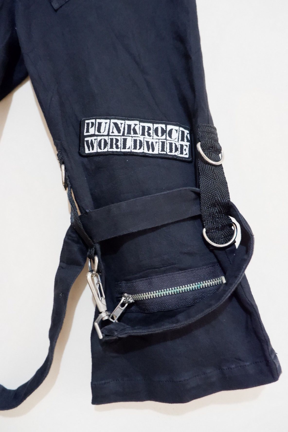 20471120 Here There Bondage Punk Short 7/8 Pants Size US 28 / EU 44 - 4 Thumbnail