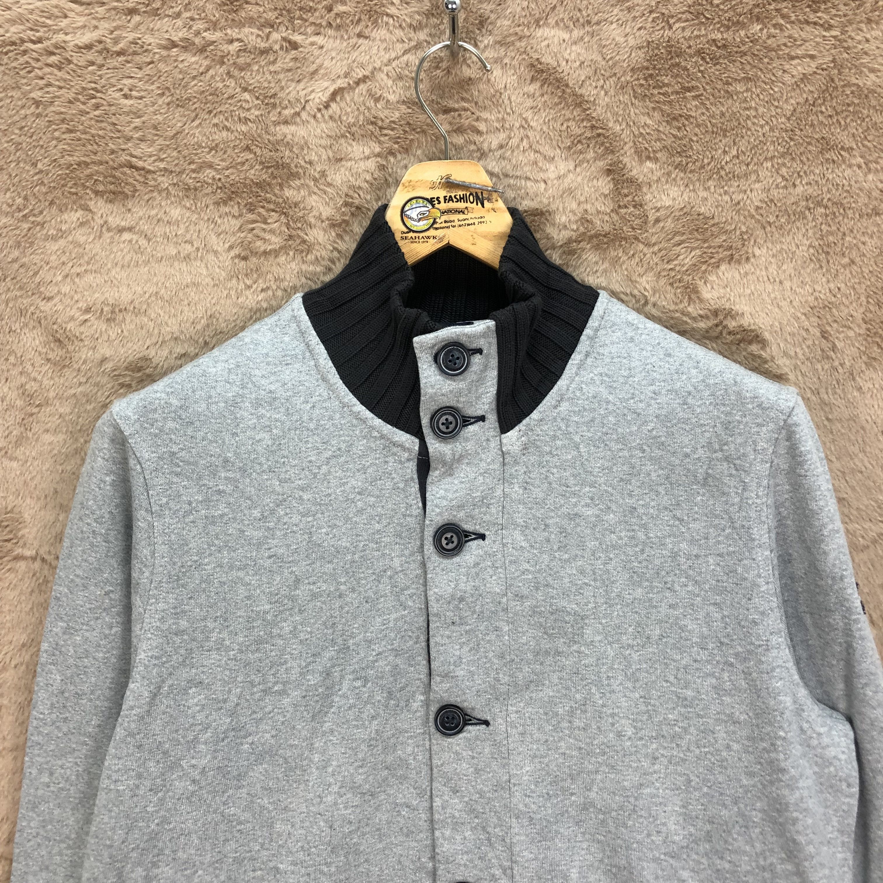 Armani ARMANI JEANS Turtle Neck Button Sweater #5141-176 Size US M / EU 48-50 / 2 - 2 Thumbnail